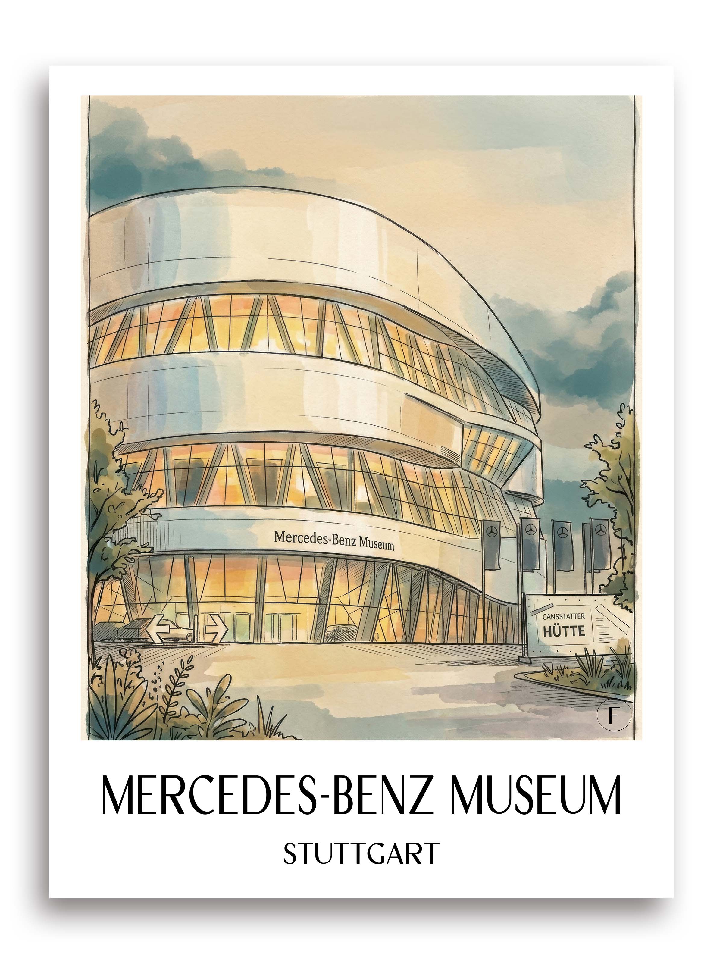 mercedes-benz-museum-stuttgart-deutschland-poster-aquarell