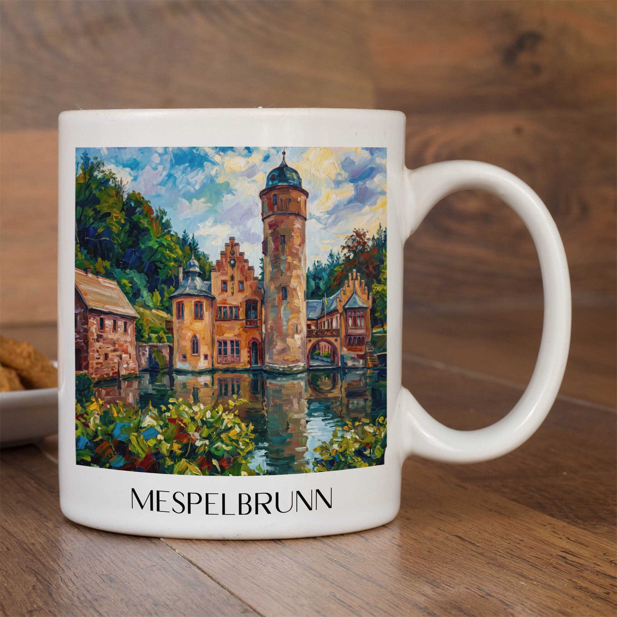 mespelbrunn-spessart-deutschland-kaffeebecher-oil-painting-oelgemaelde