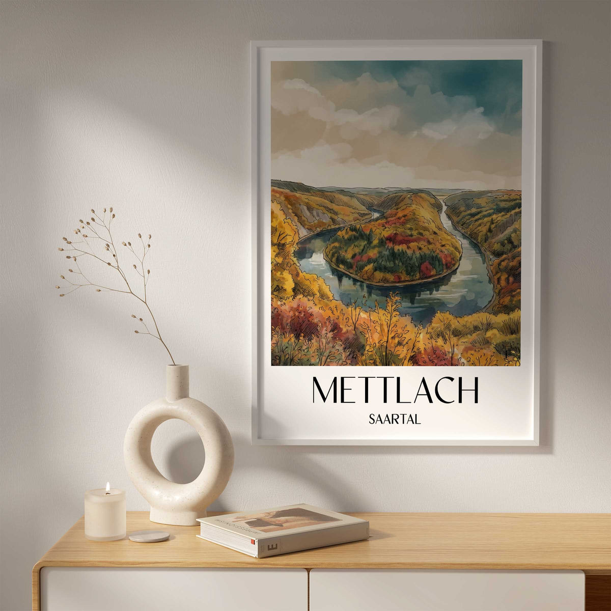mettlach-saartal-deutschland-poster-aquarell