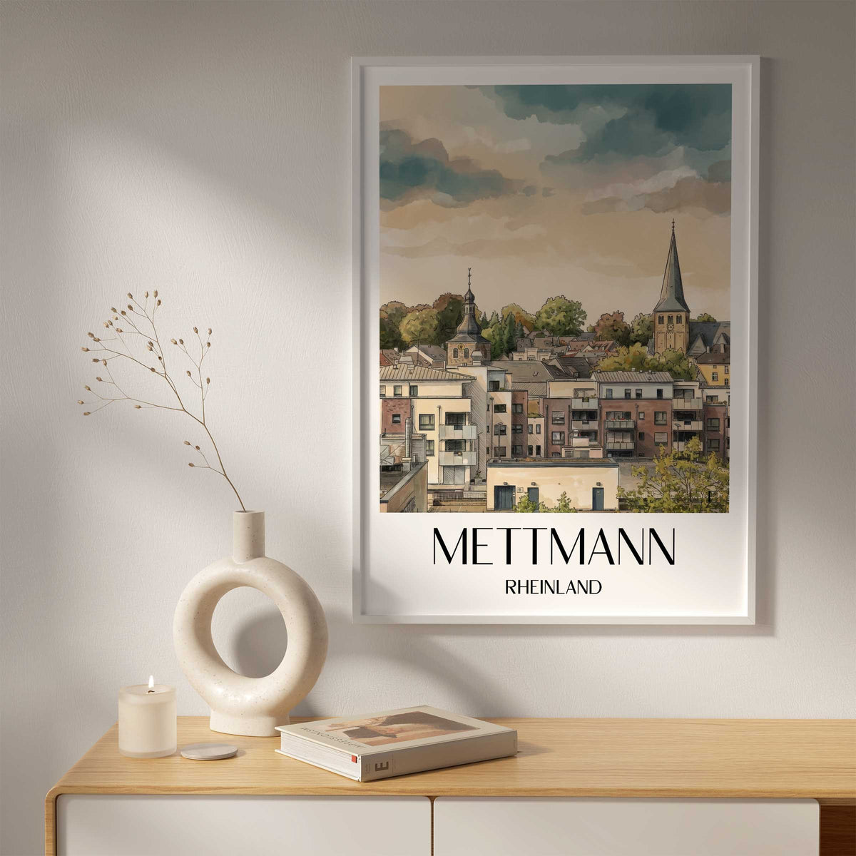 mettmann-rheinland-deutschland-poster-aquarell