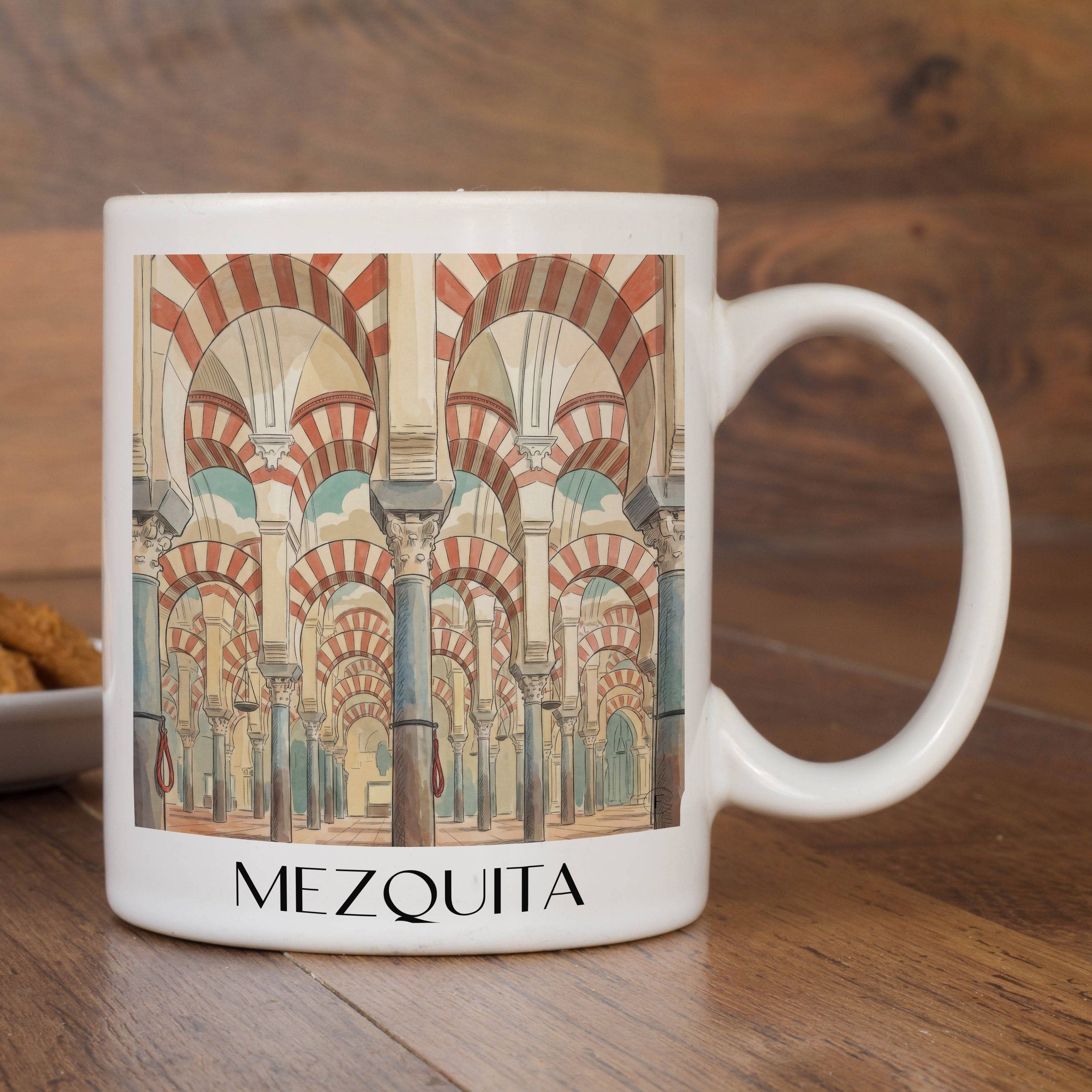 mezquita-córdoba-spanien-kaffeebecher-aquarell