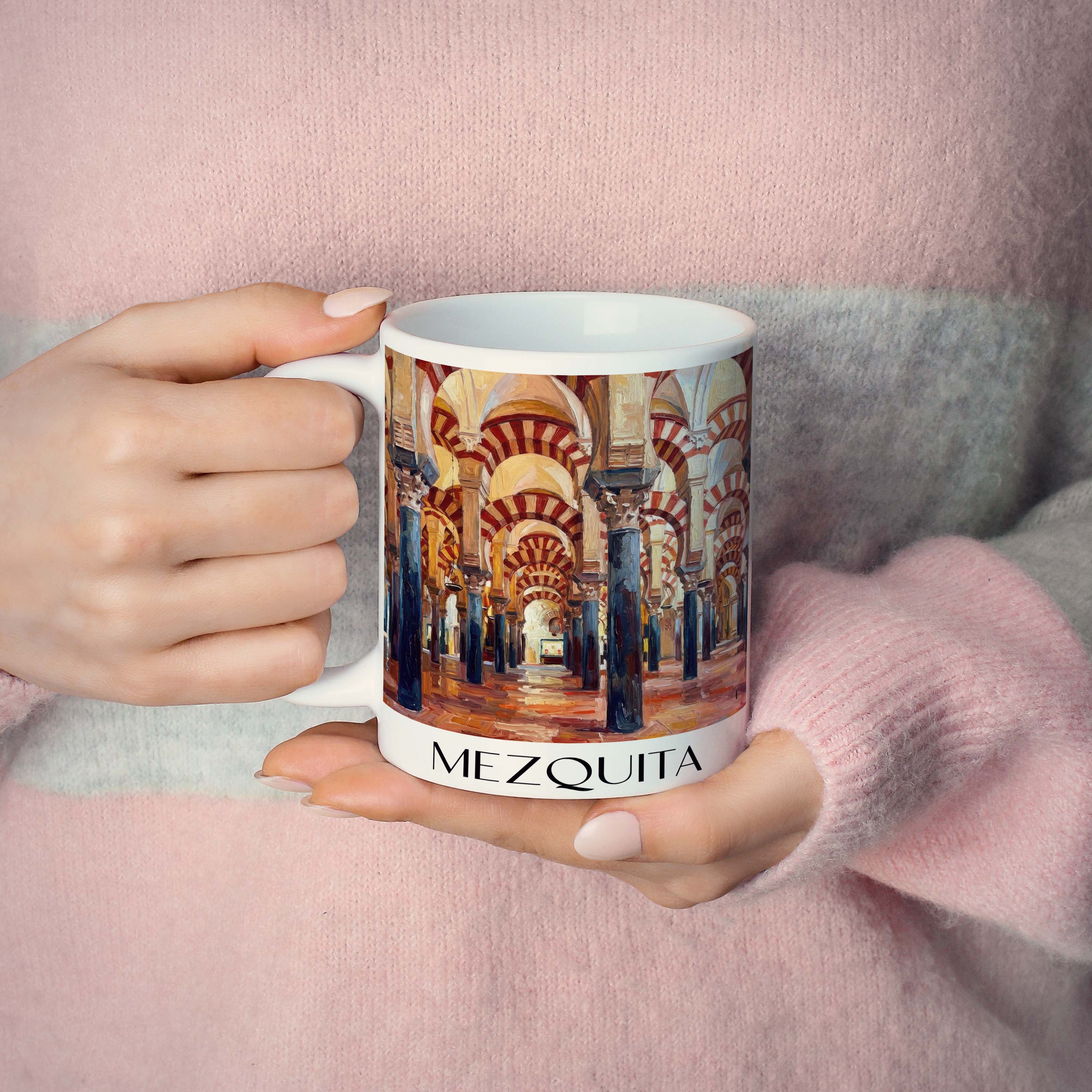 mezquita-córdoba-spanien-kaffeebecher-oil-painting-oelgemaelde