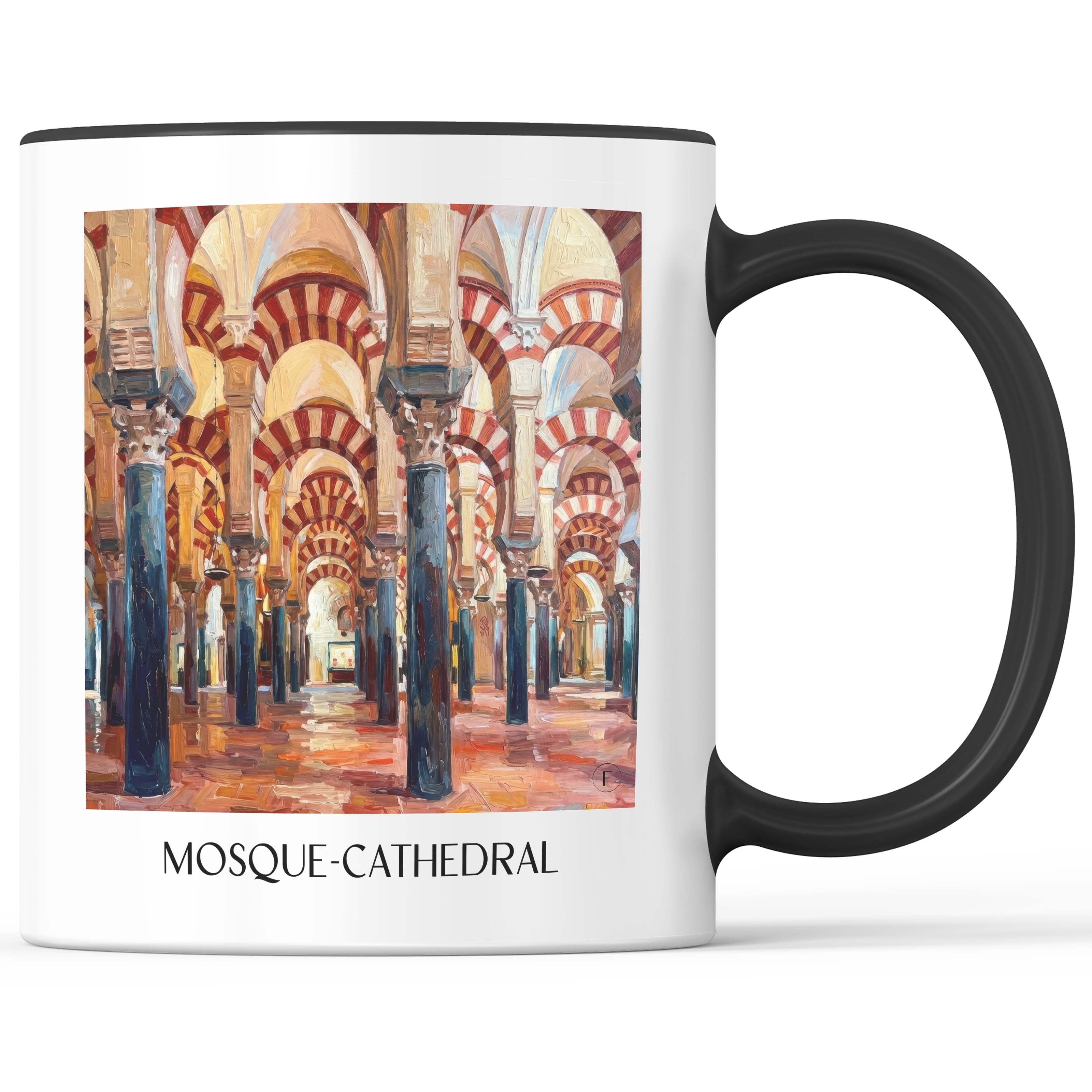 Mezquita Kaffeebecher - Córdoba - Spanien Becher - Kaffeetasse im Ölgemälde Stil - favplace