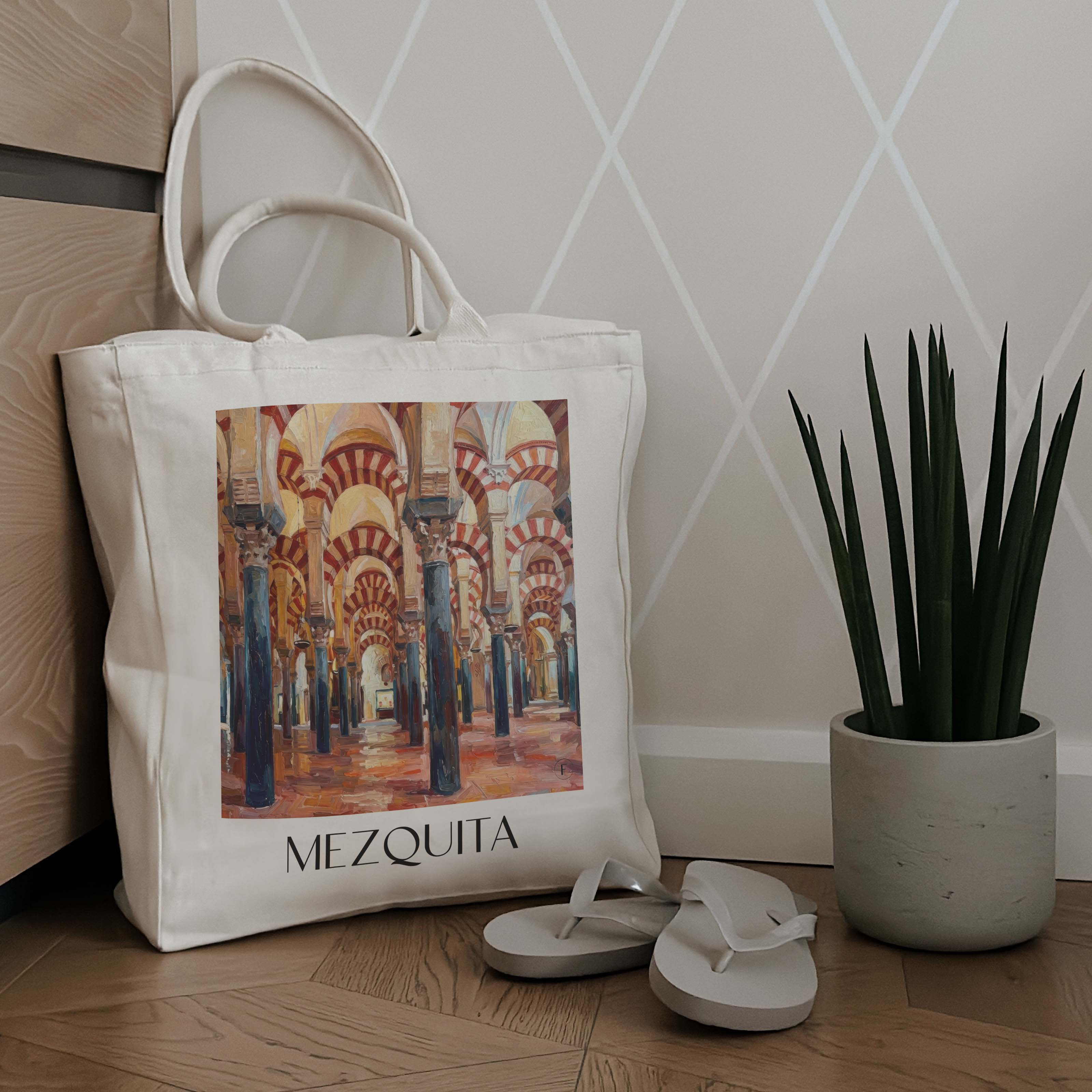 mezquita-córdoba-spanien-einkaufstasche-oil-painting-oelgemaelde