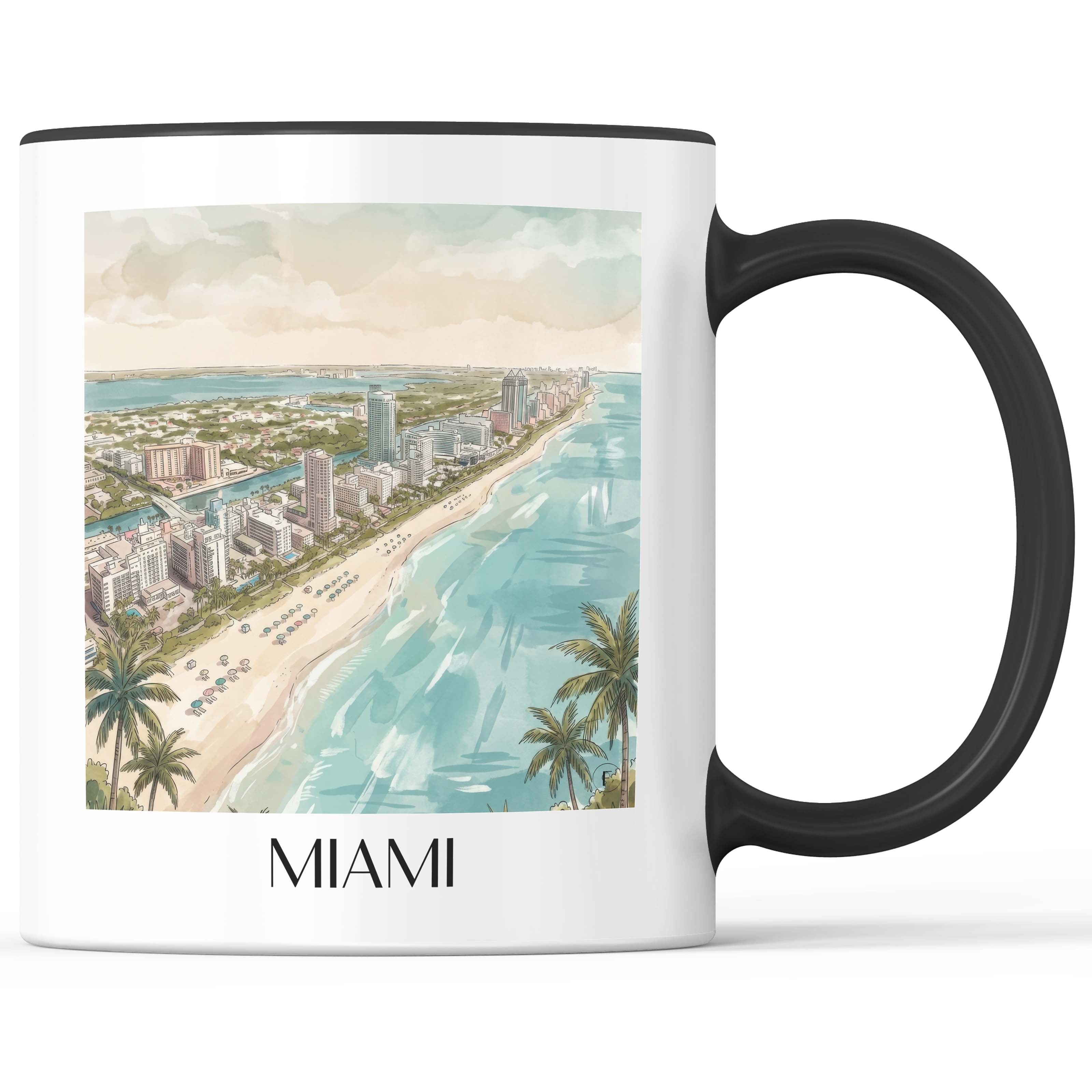 miami-usa-kaffeebecher-aquarell