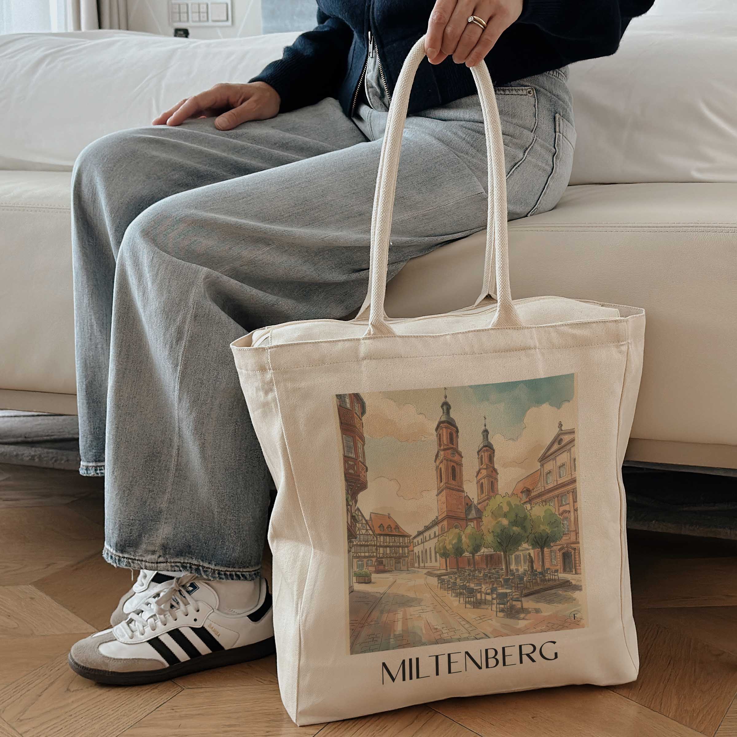 miltenberg-odenwald-deutschland-einkaufstasche-aquarell
