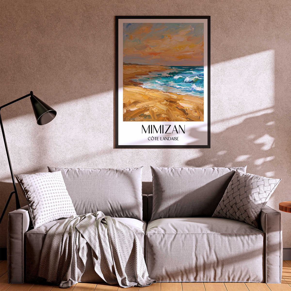 mimizan-côte-landaise-frankreich-poster-oil-painting-oelgemaelde