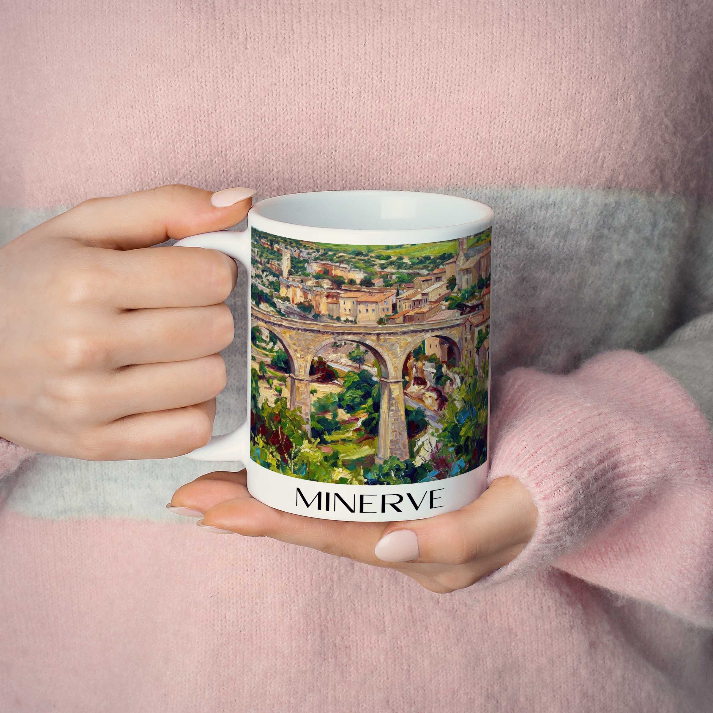 minerve--minervois-frankreich-kaffeebecher-oil-painting-oelgemaelde