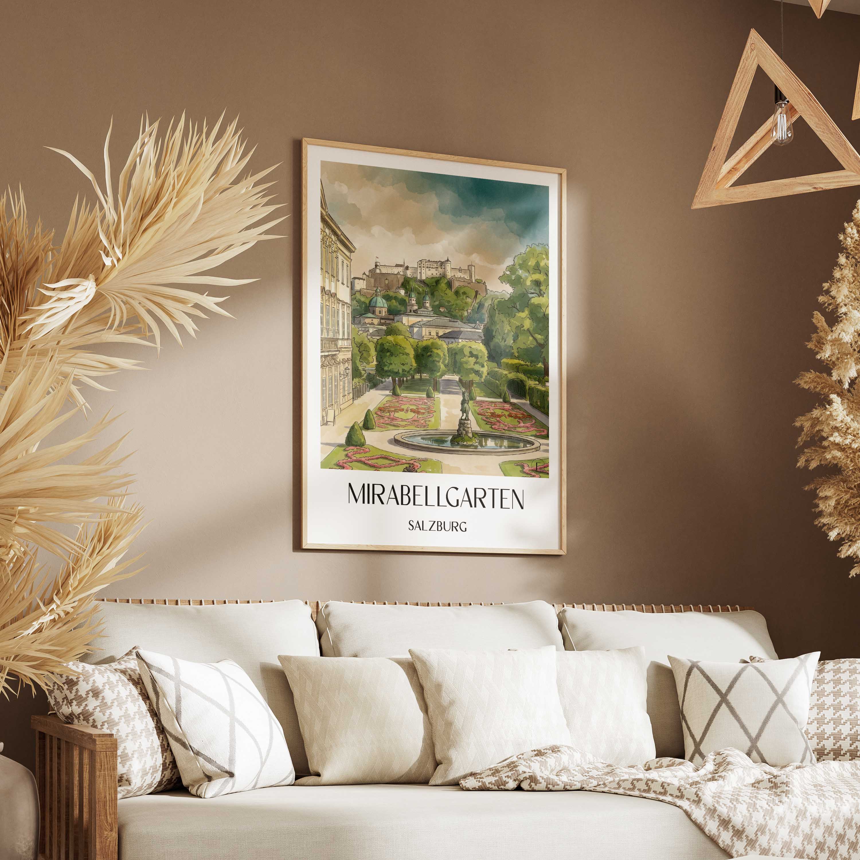 mirabellgarten-salzburg-österreich-poster-aquarell