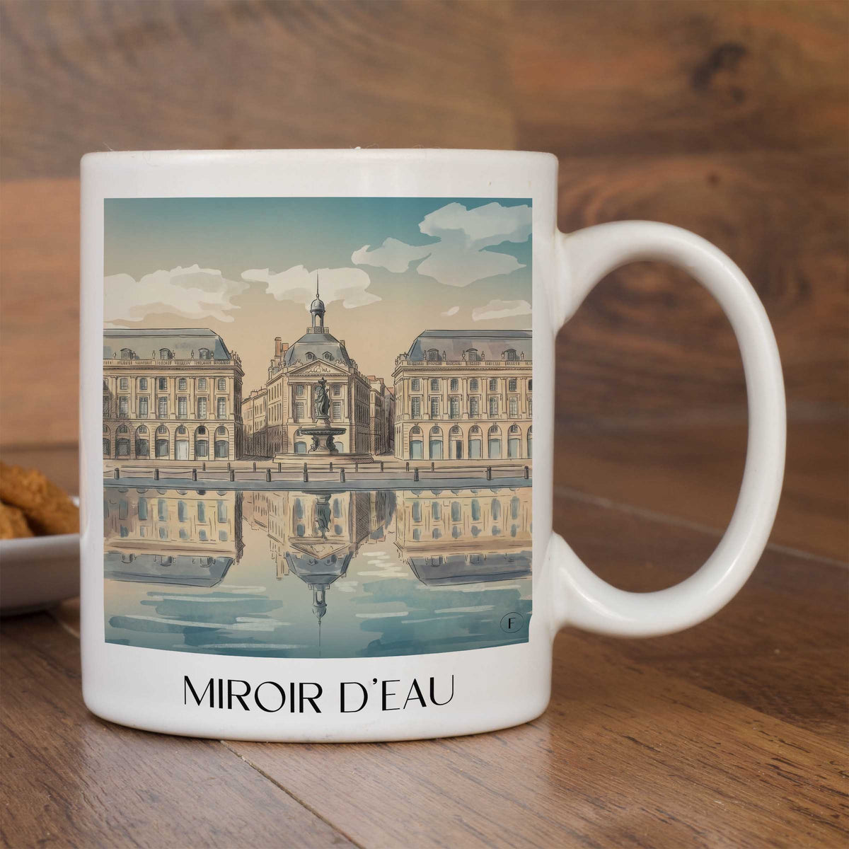 miroir-d'eau-bordeaux-frankreich-kaffeebecher-aquarell