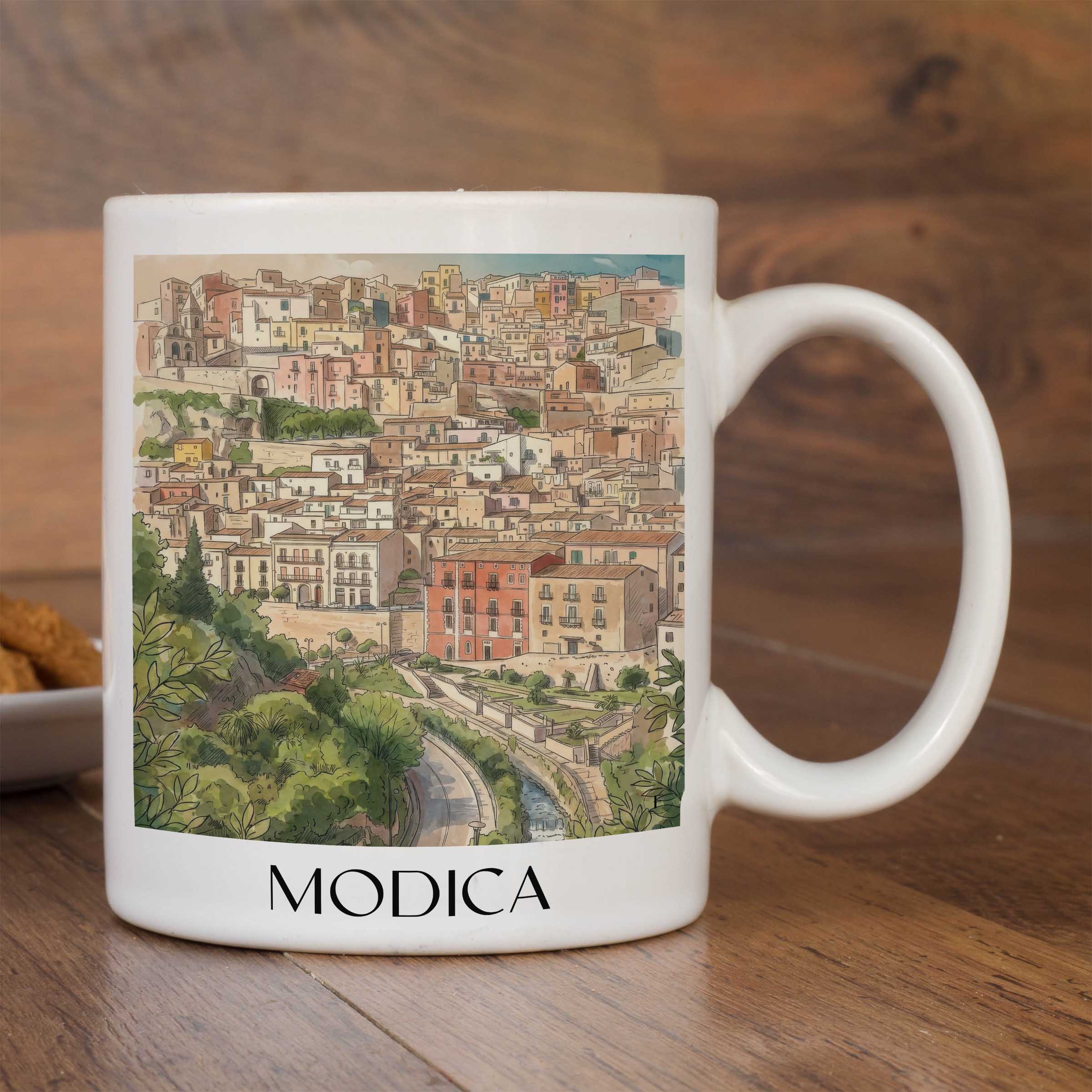 modica--sizilien-italien-kaffeebecher-aquarell