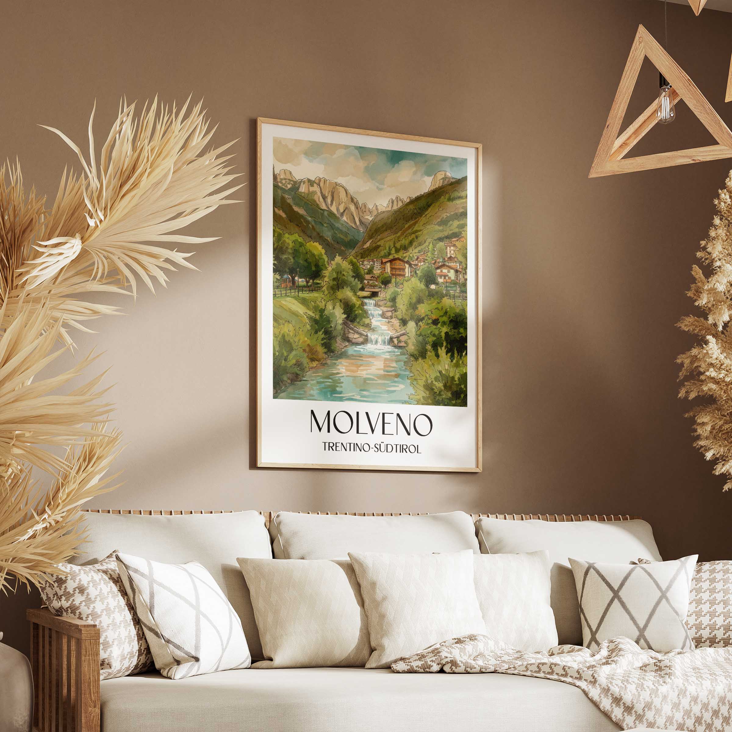 molveno-trentino-südtirol-italien-poster-aquarell