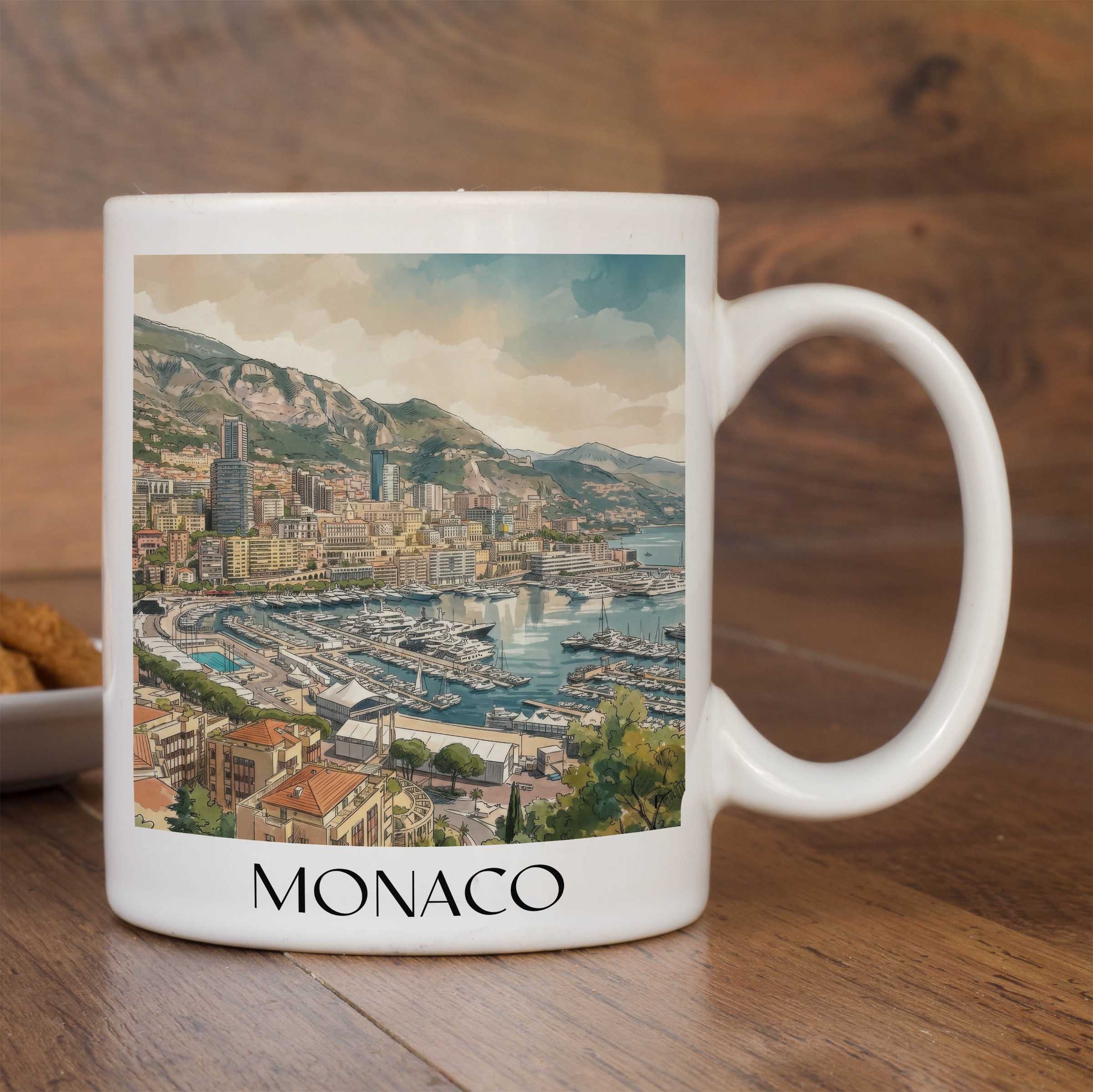 monaco-côte-d´azur-monaco-kaffeebecher-aquarell