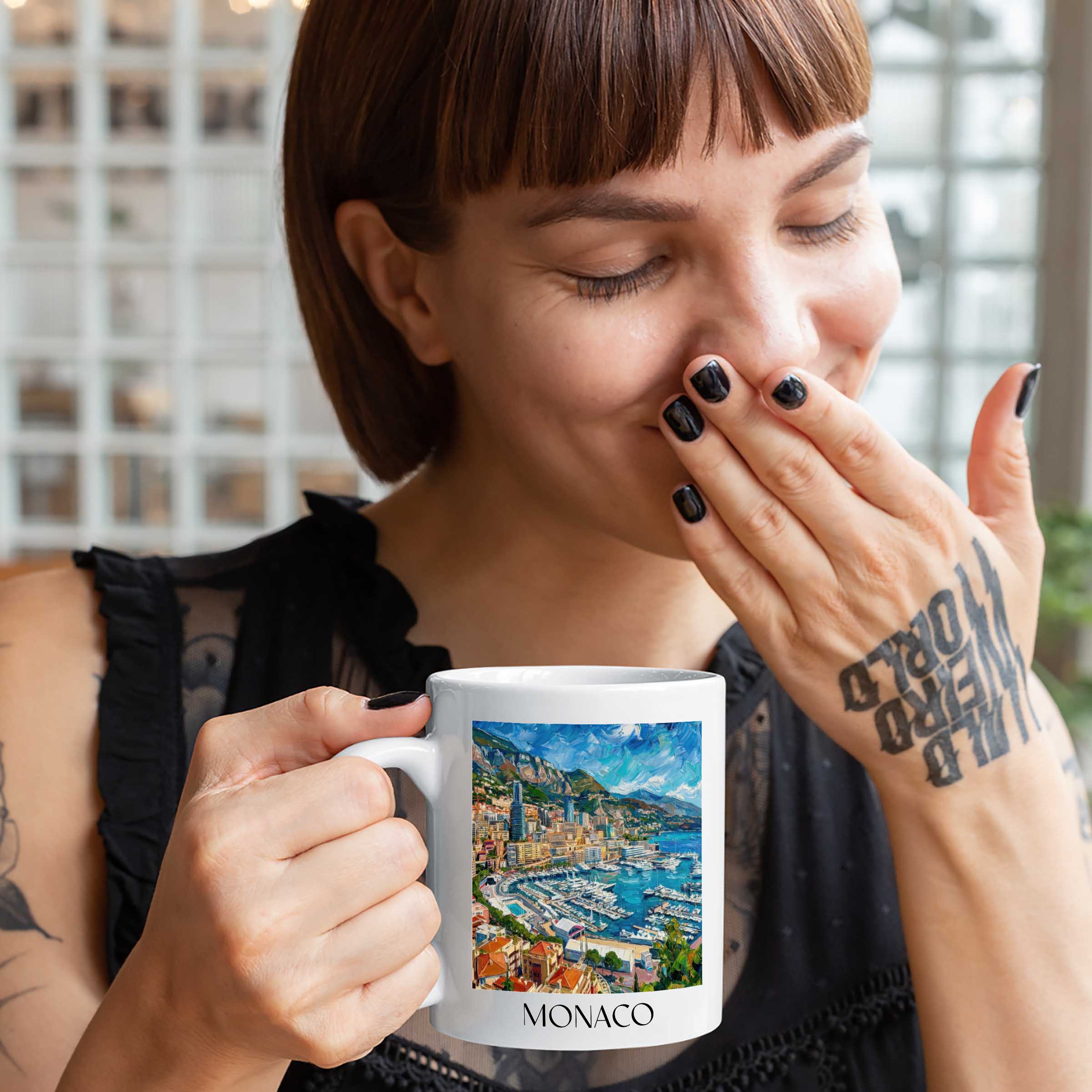 monaco-côte-d´azur-monaco-kaffeebecher-oil-painting-oelgemaelde