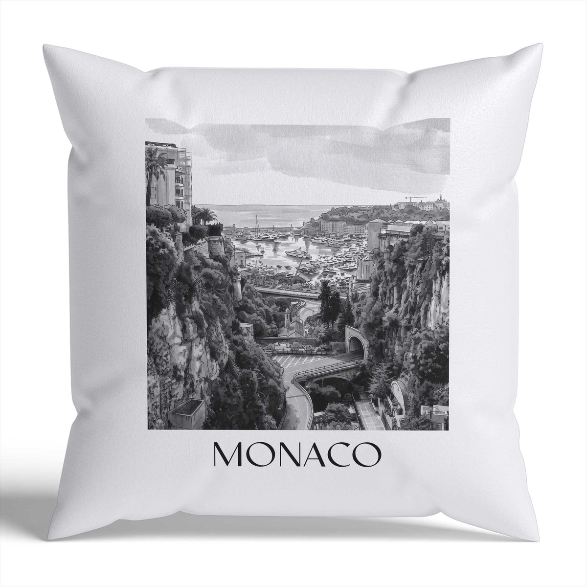 monaco-monaco-monaco-kissenbezug-aquarell-schwarz-weiss