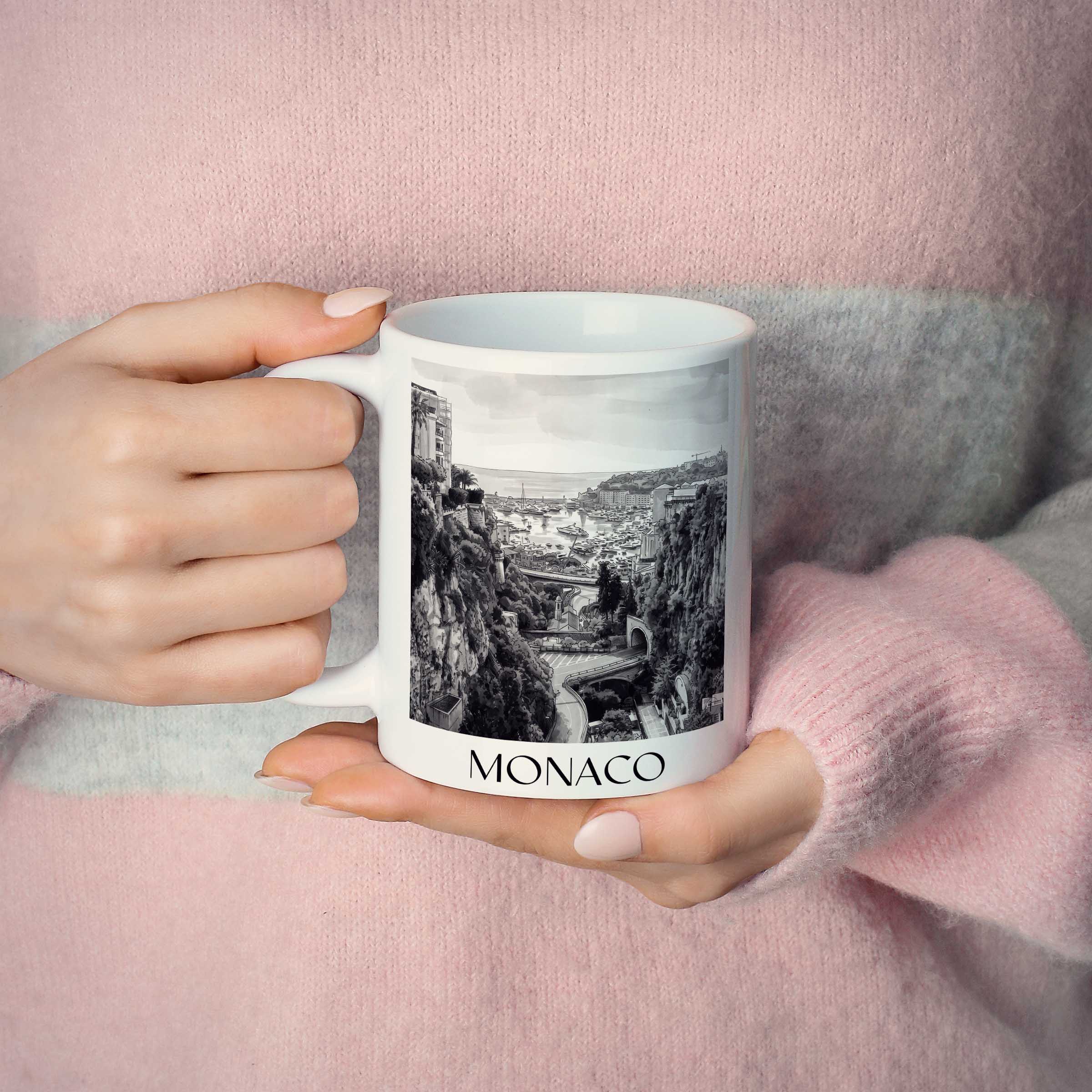 monaco-monaco-kaffeebecher-aquarell-schwarz-weiss