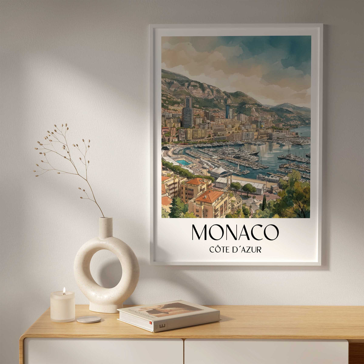 monaco-côte-d´azur-monaco-poster-aquarell