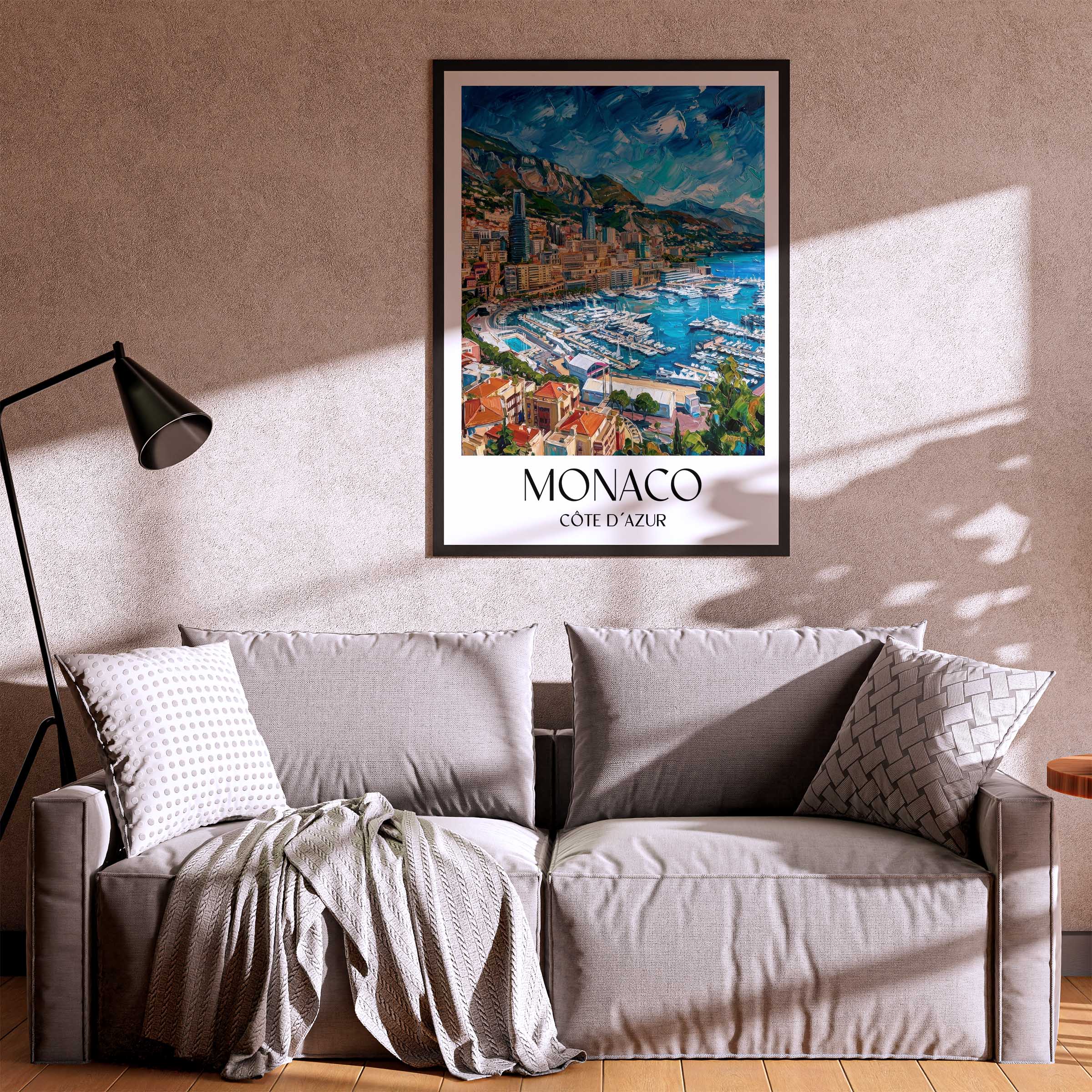 monaco-côte-d´azur-monaco-poster-oil-painting-oelgemaelde