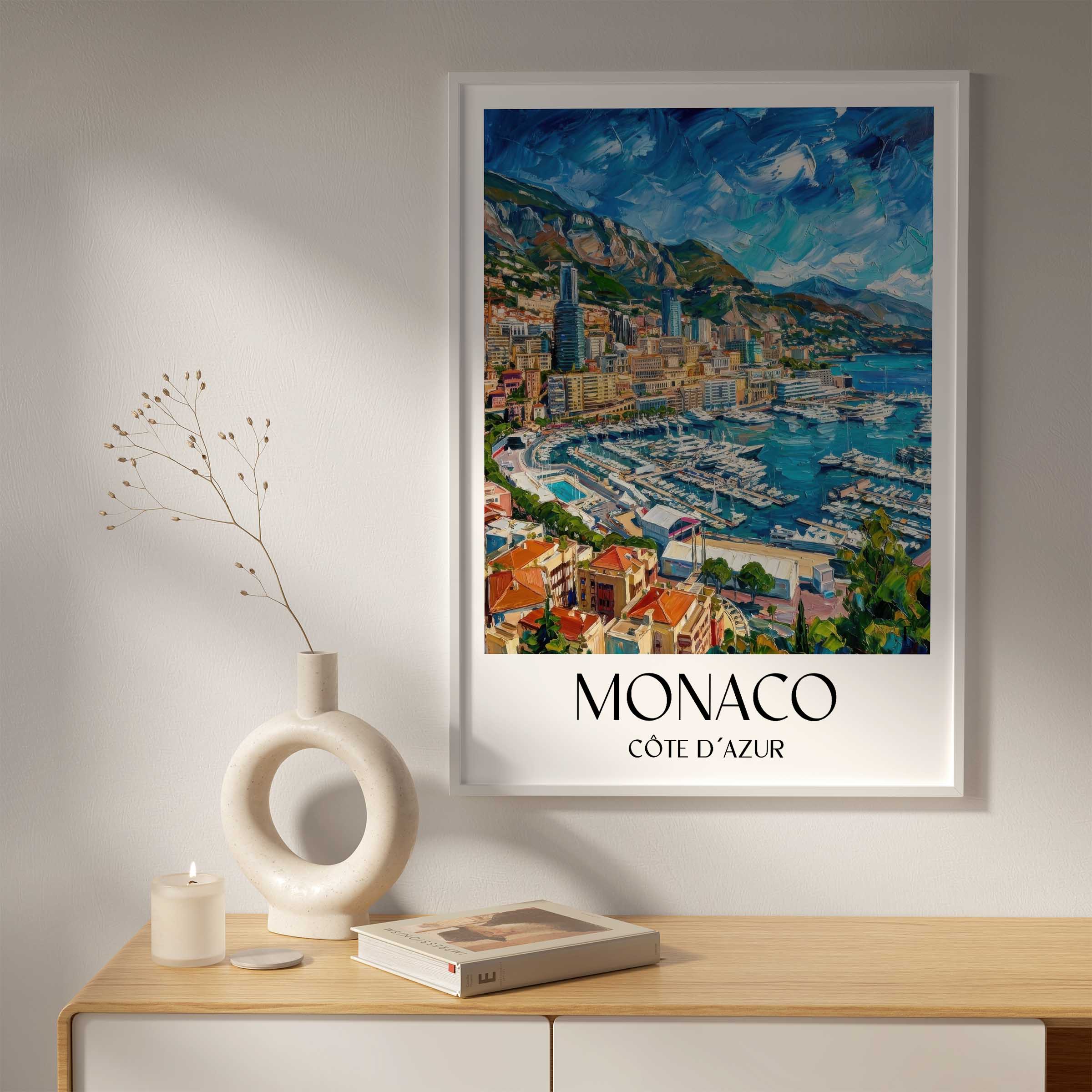 monaco-côte-d´azur-monaco-poster-oil-painting-oelgemaelde