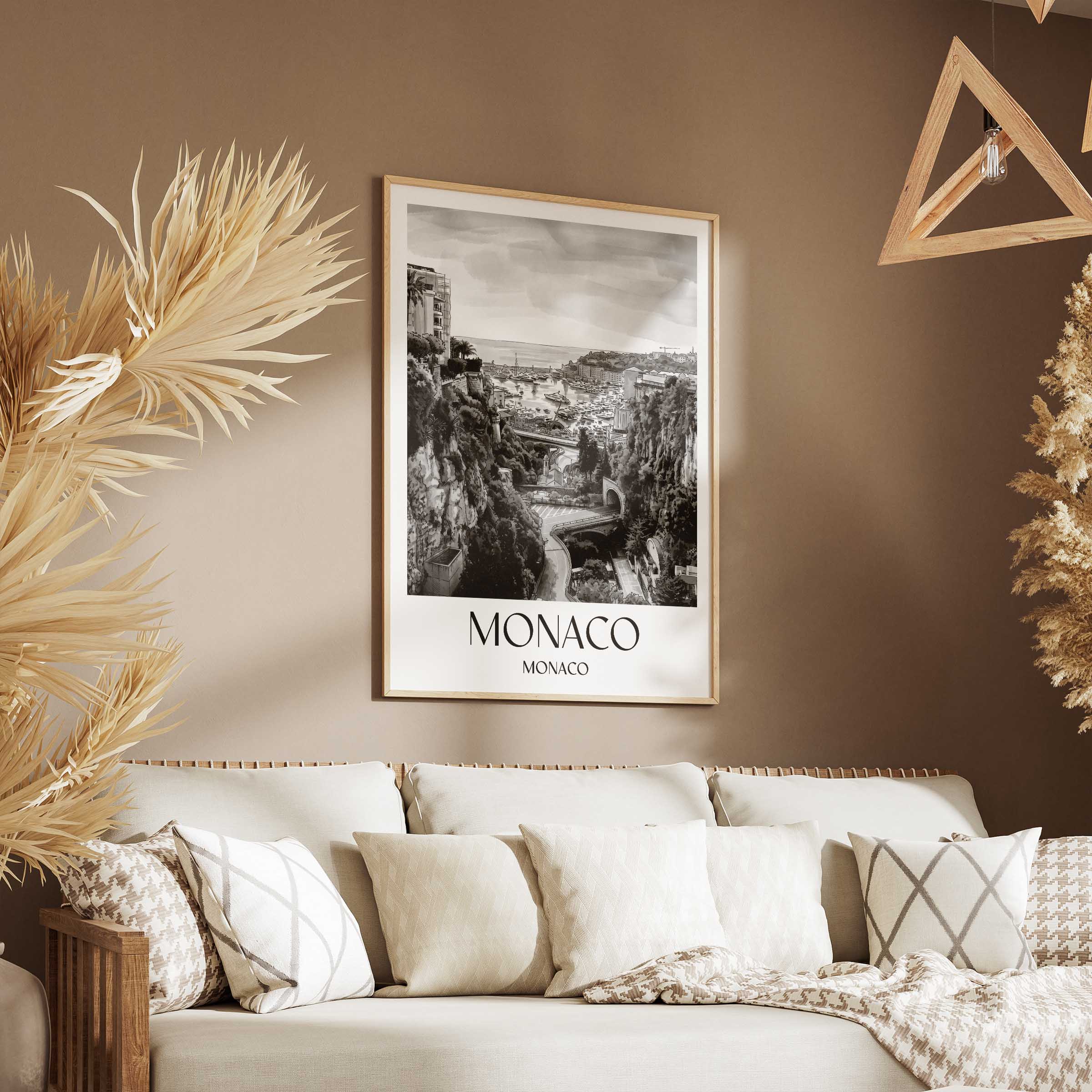 monaco-monaco-poster-aquarell-schwarz-weiss