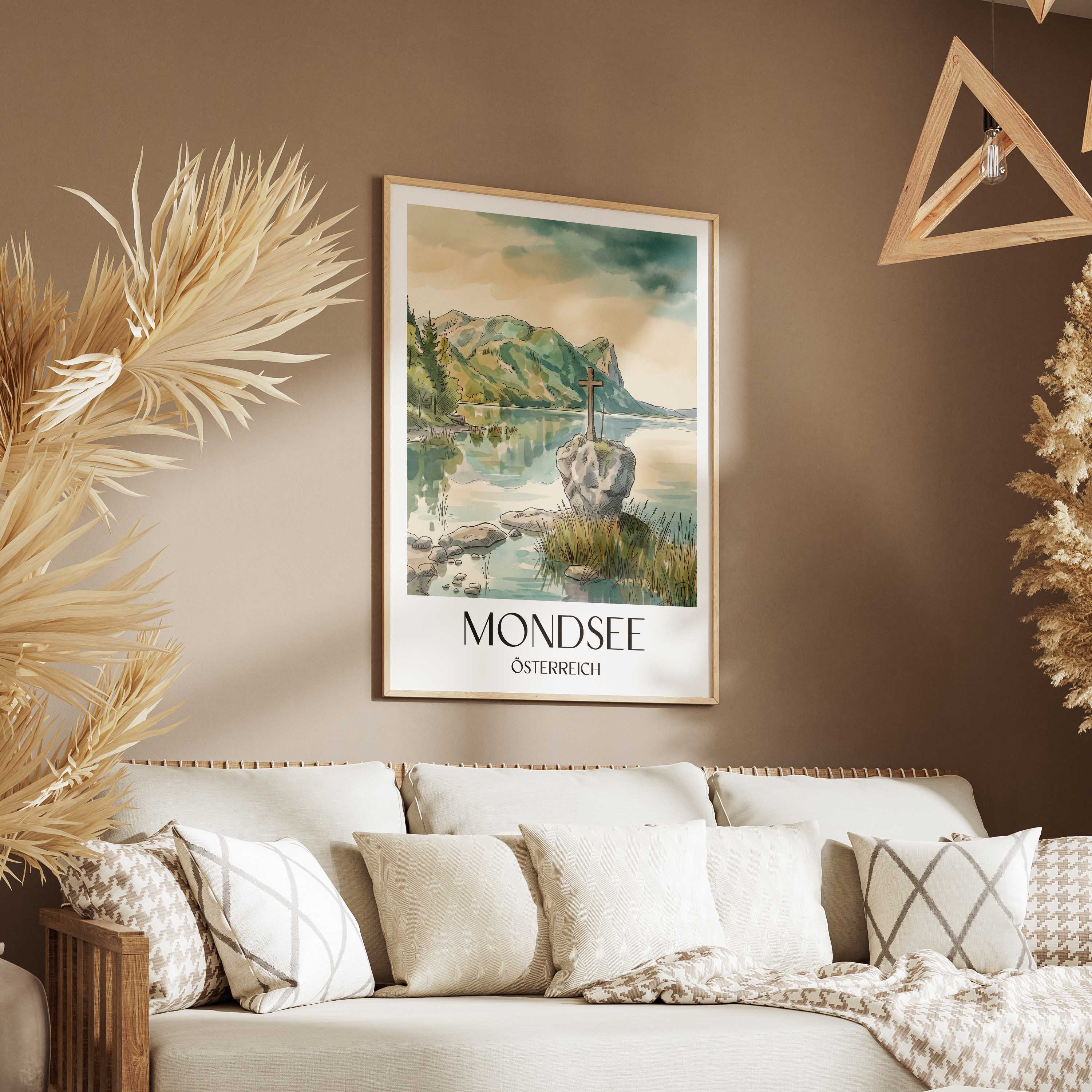 mondsee-österreich-österreich-poster-aquarell