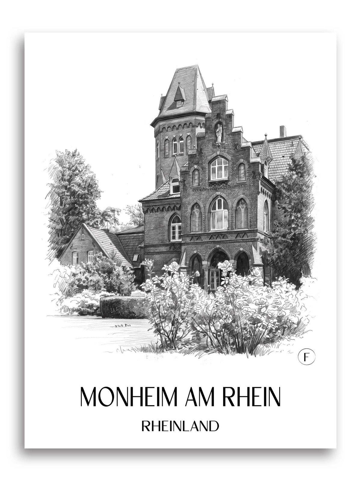monheim-am-rhein-rheinland-deutschland-poster-bleistift-zeichnung-drawing