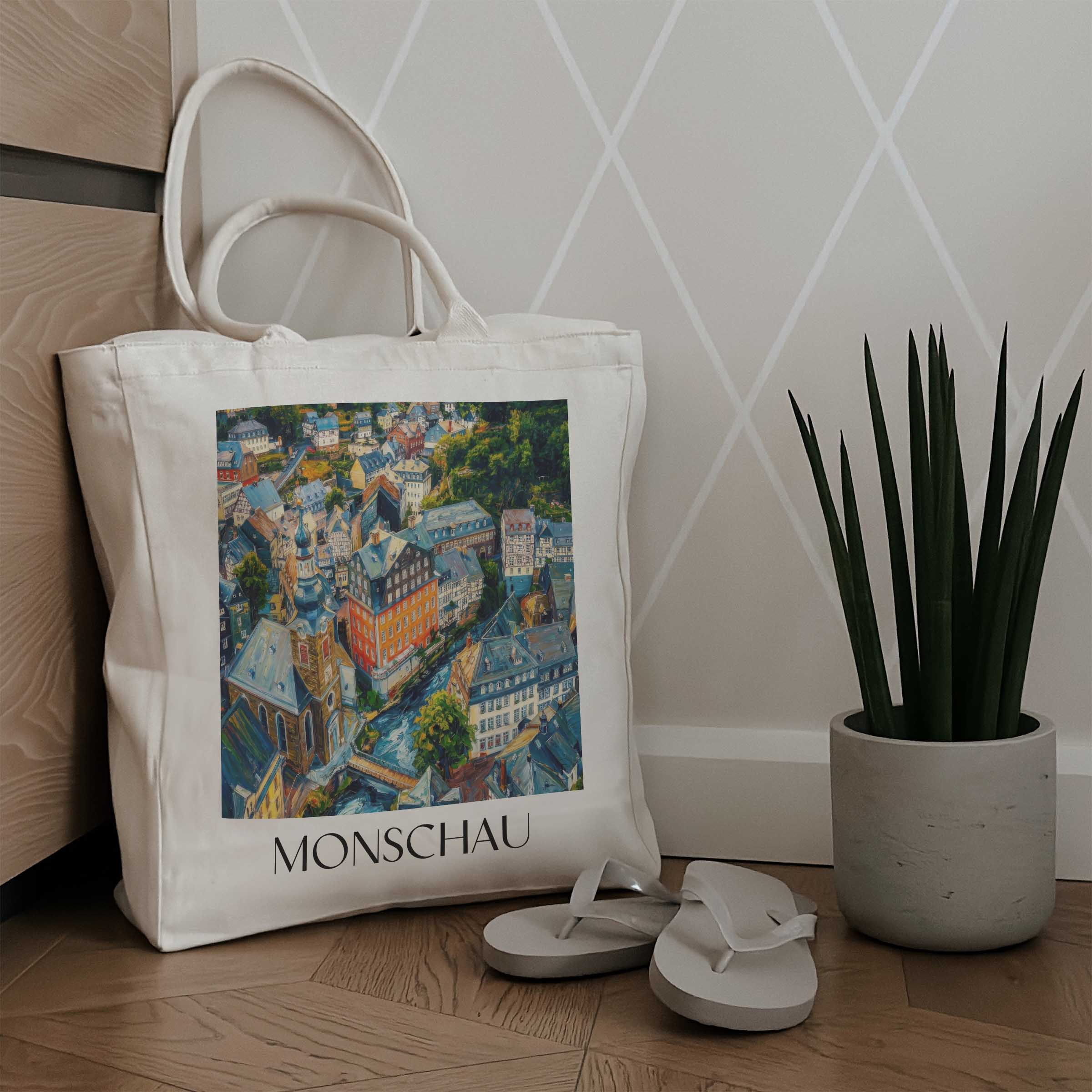 monschau-rureifel-deutschland-einkaufstasche-oil-painting-oelgemaelde