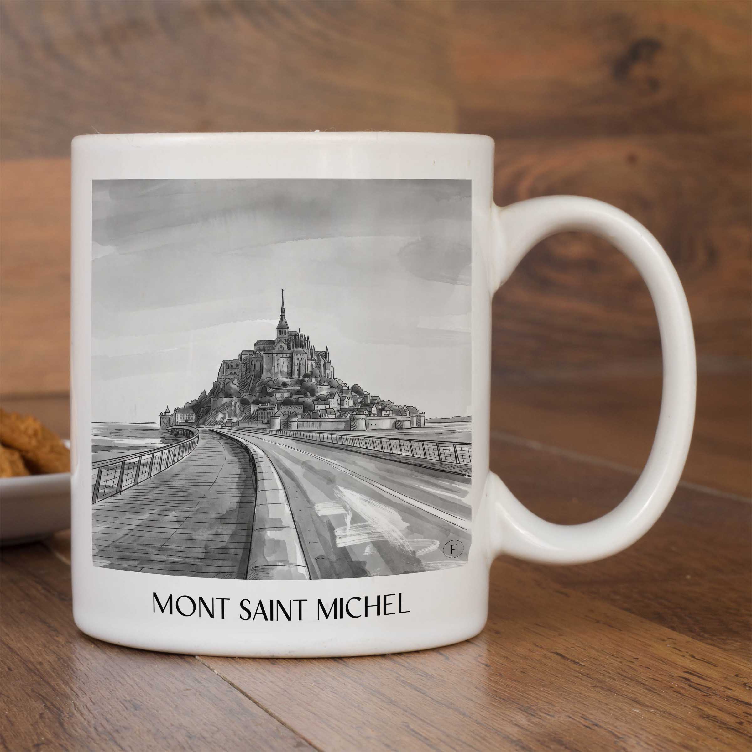mont-saint-michel-frankreich-kaffeebecher-aquarell-schwarz-weiss