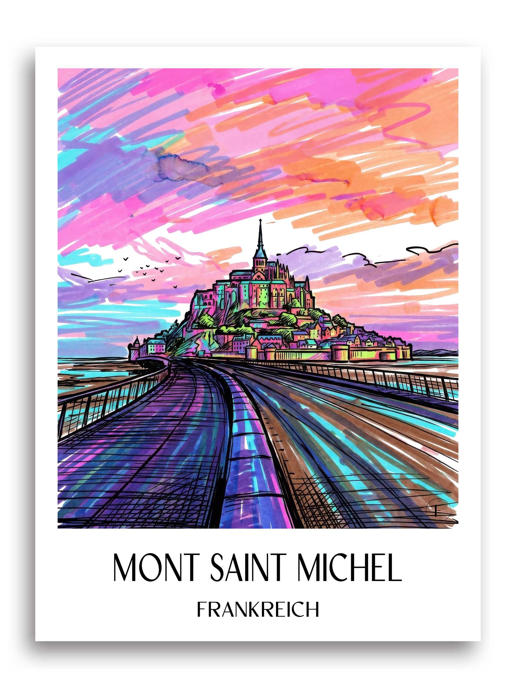 mont-saint-michel-frankreich-poster-graffiti