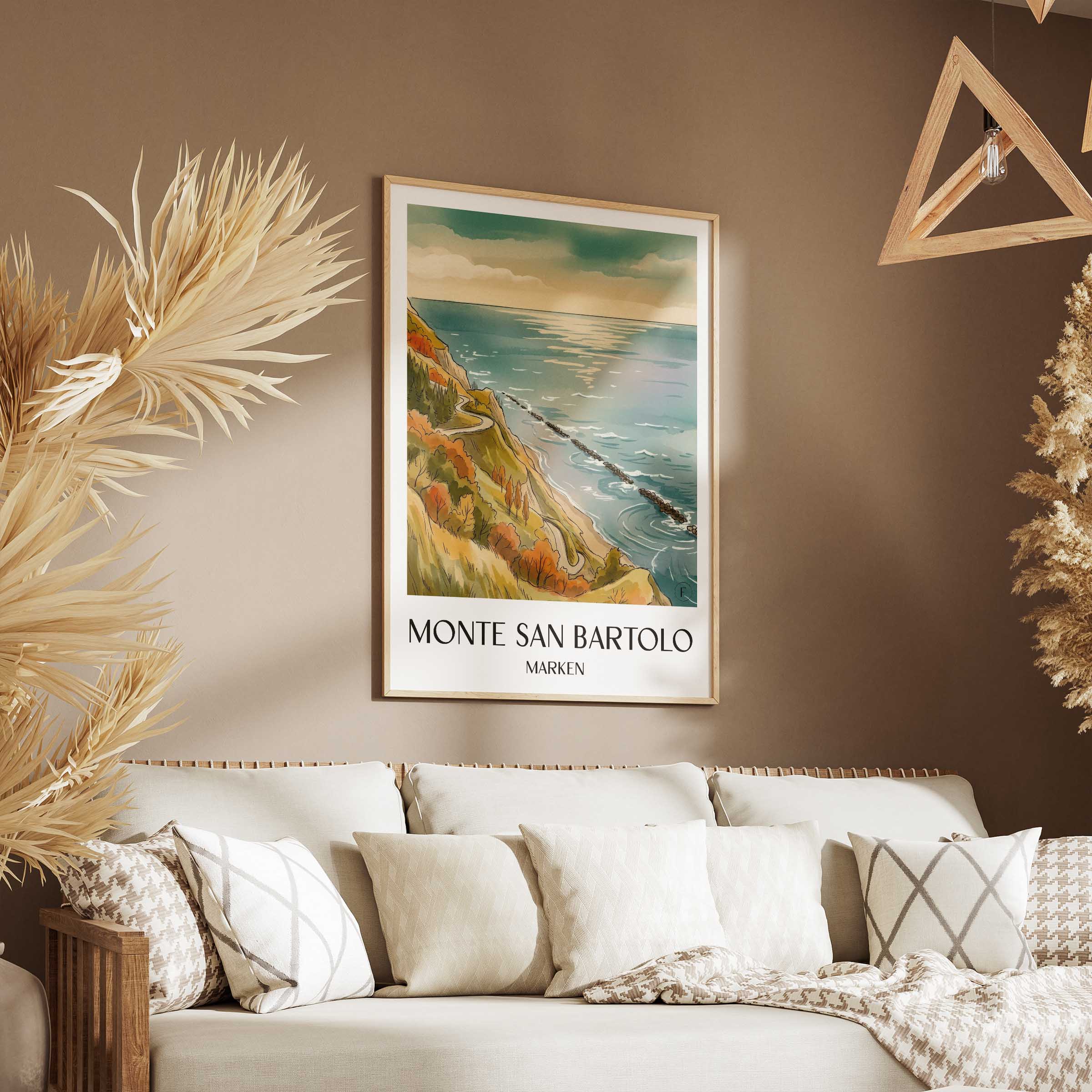 monte-san-bartolo-marken-italien-poster-aquarell