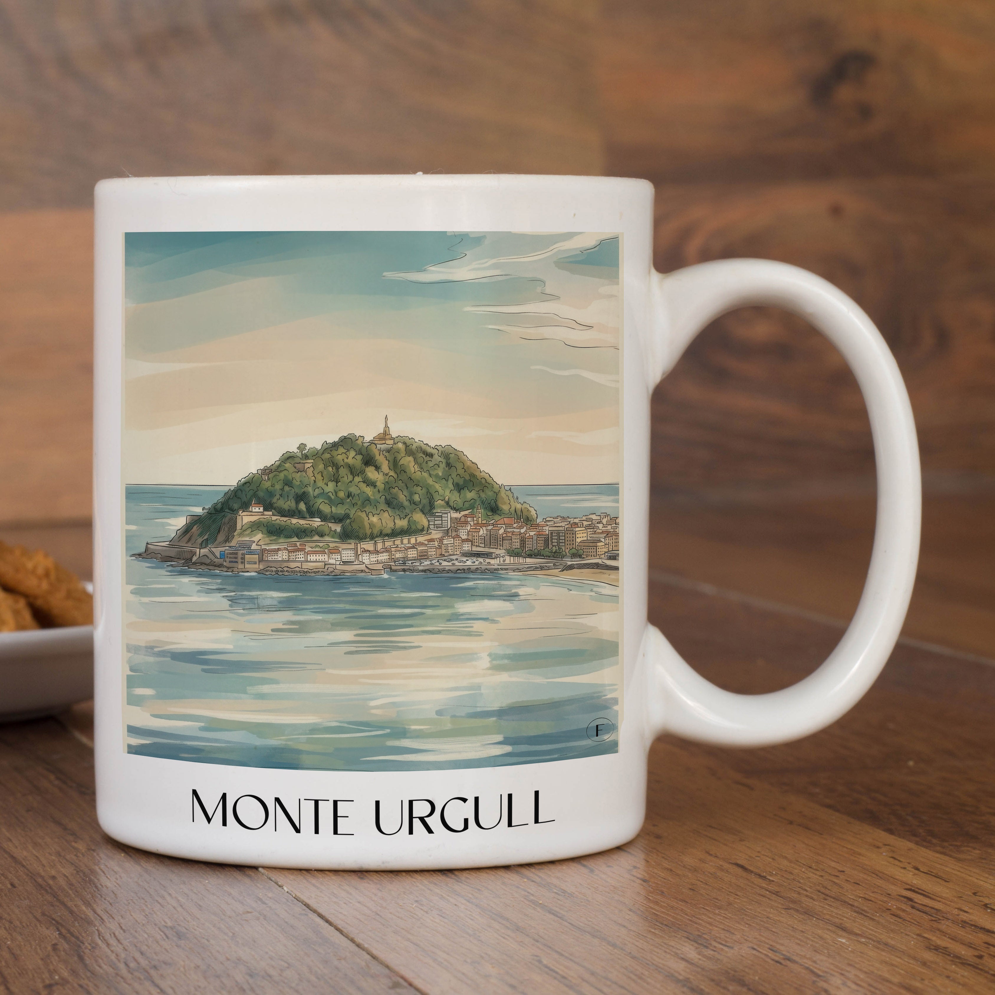 monte-urgull-san-sebastián-spanien-kaffeebecher-aquarell