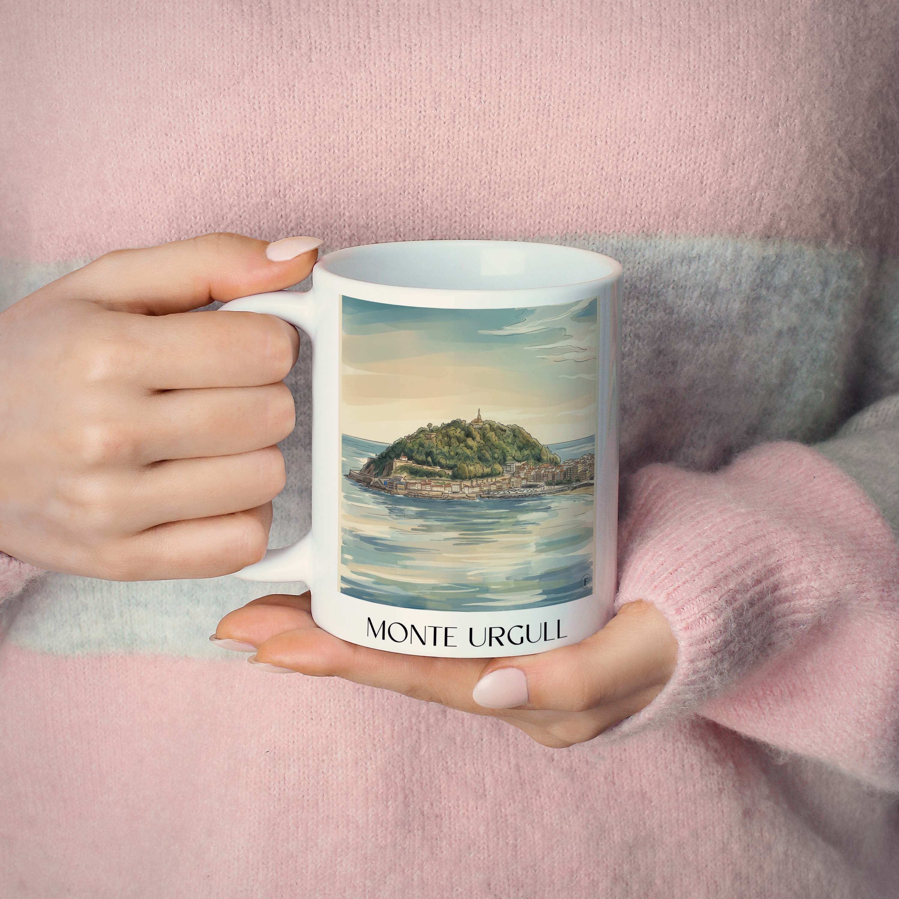 monte-urgull-san-sebastián-spanien-kaffeebecher-aquarell
