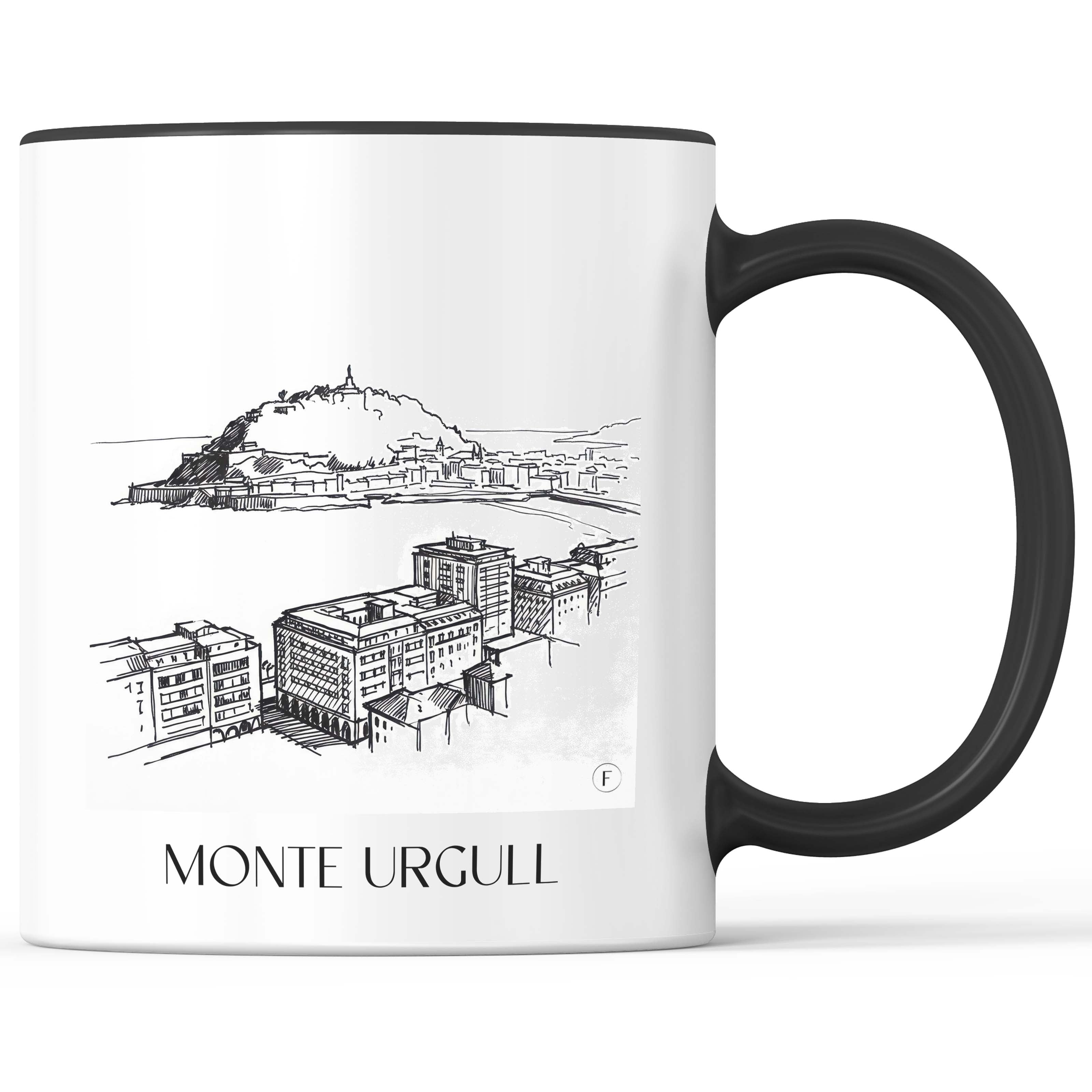 monte-urgull-san-sebastián-spanien-kaffeebecher-skizze