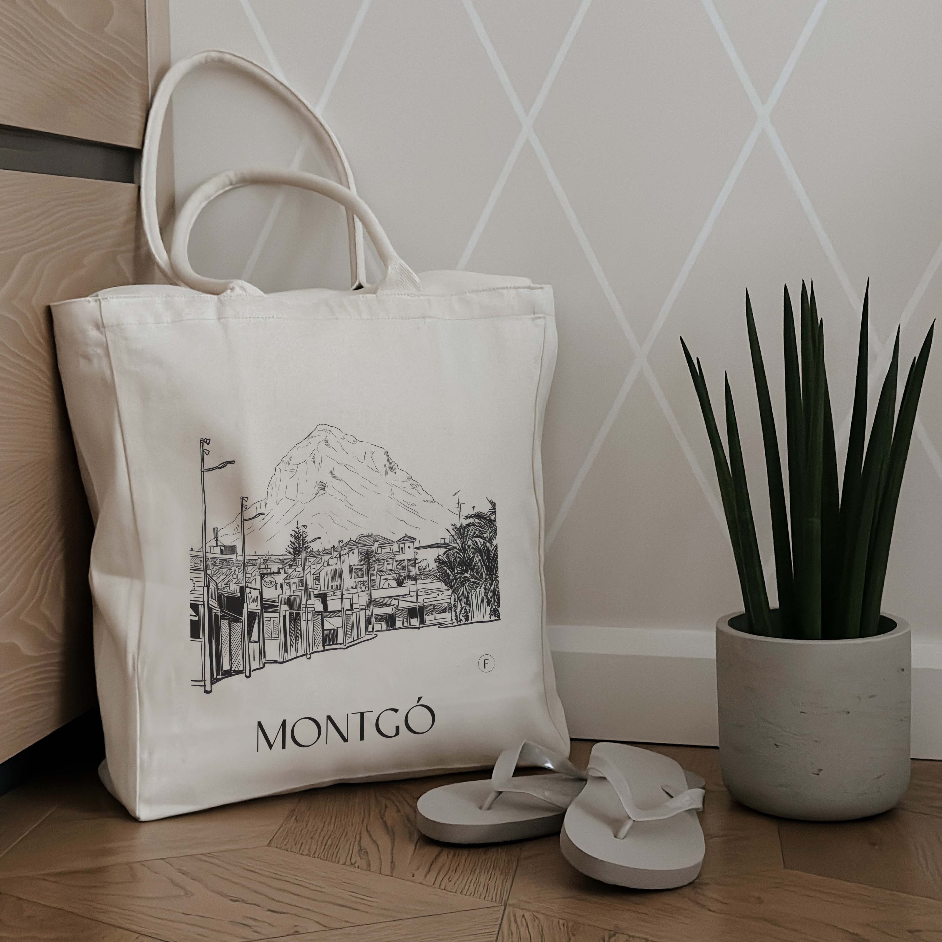 montgó-dénia-spanien-einkaufstasche-skizze