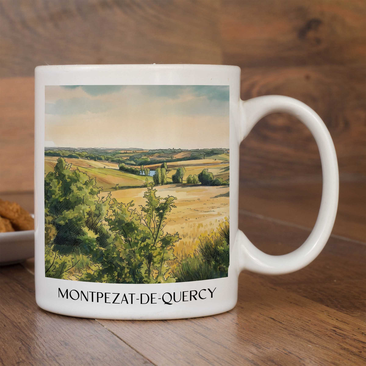 montpezat-de-quercy-okzitanien-frankreich-kaffeebecher-aquarell