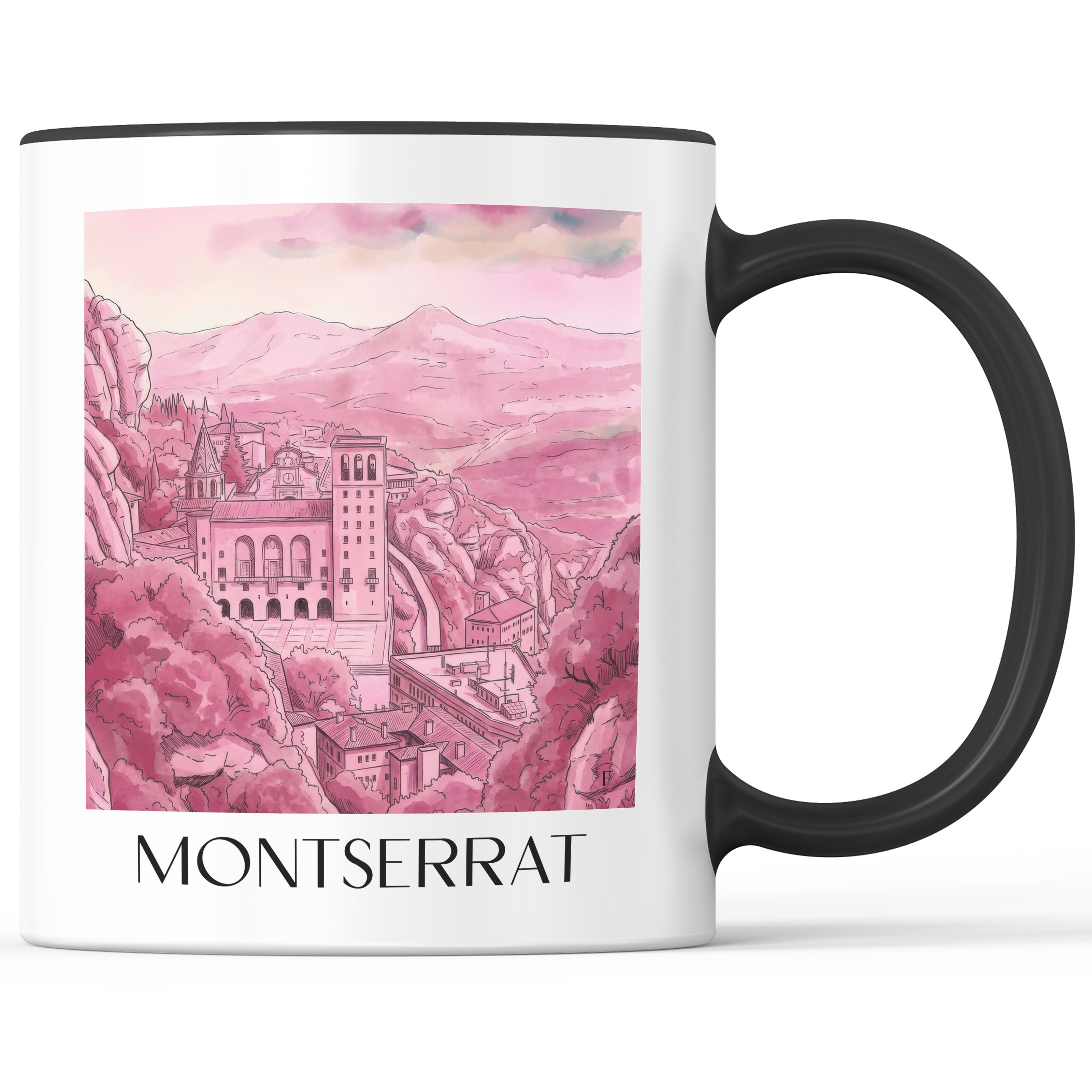 montserrat-spanien-montserrat-und-spanien-kaffeebecher-aquarell-pink-rosa