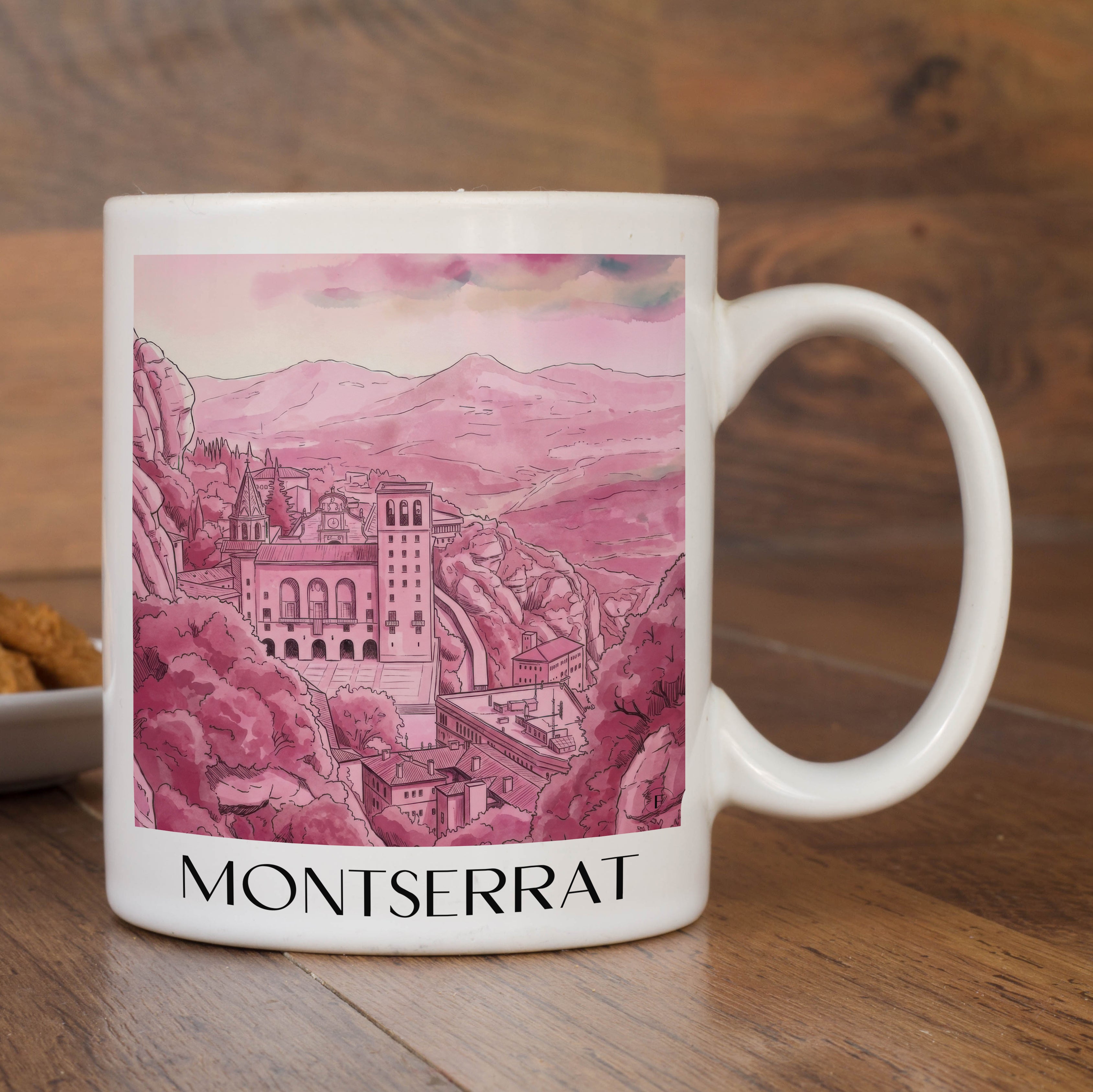montserrat-spanien-montserrat-und-spanien-kaffeebecher-aquarell-pink-rosa
