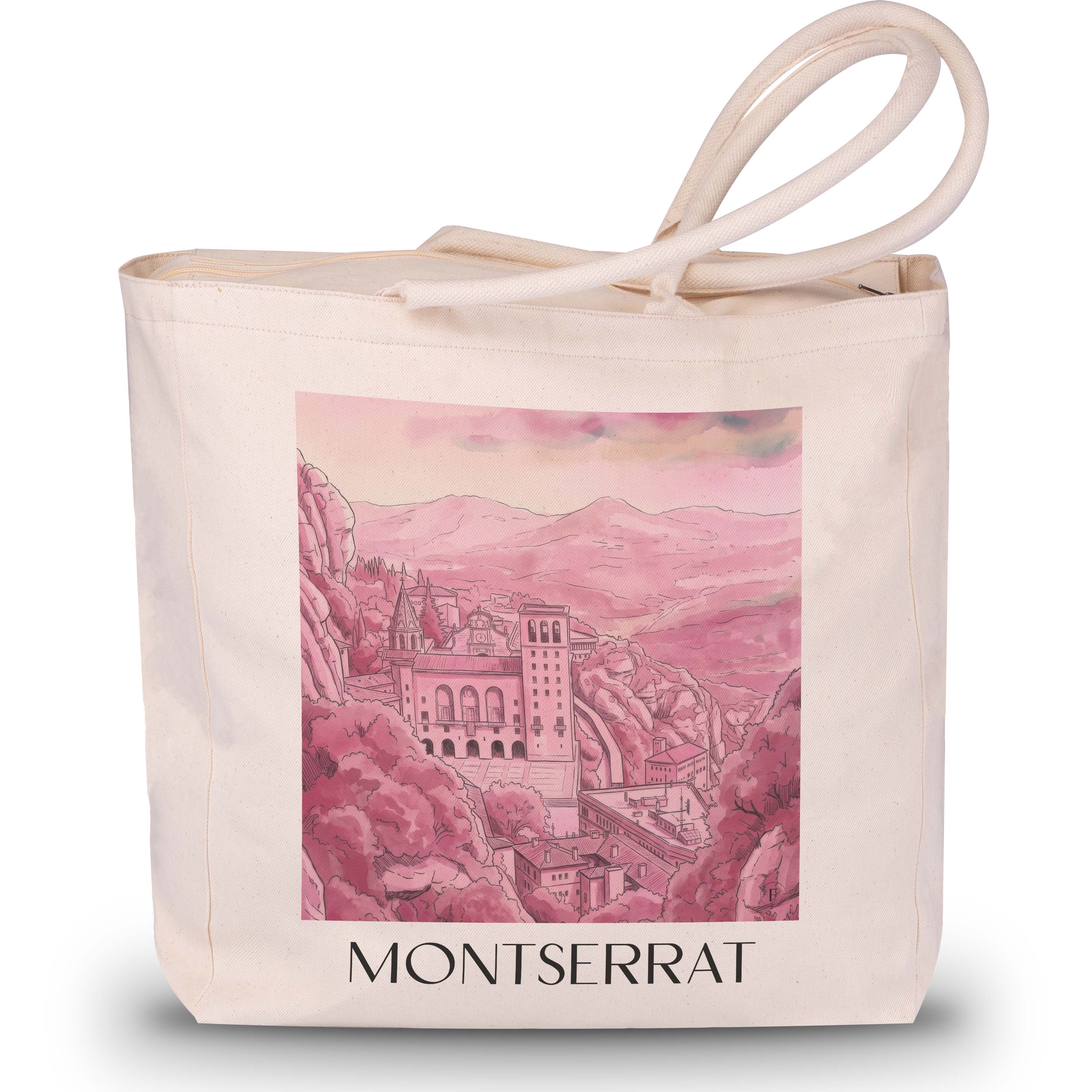 montserrat-spanien-montserrat-und-spanien-einkaufstasche-aquarell-pink-rosa