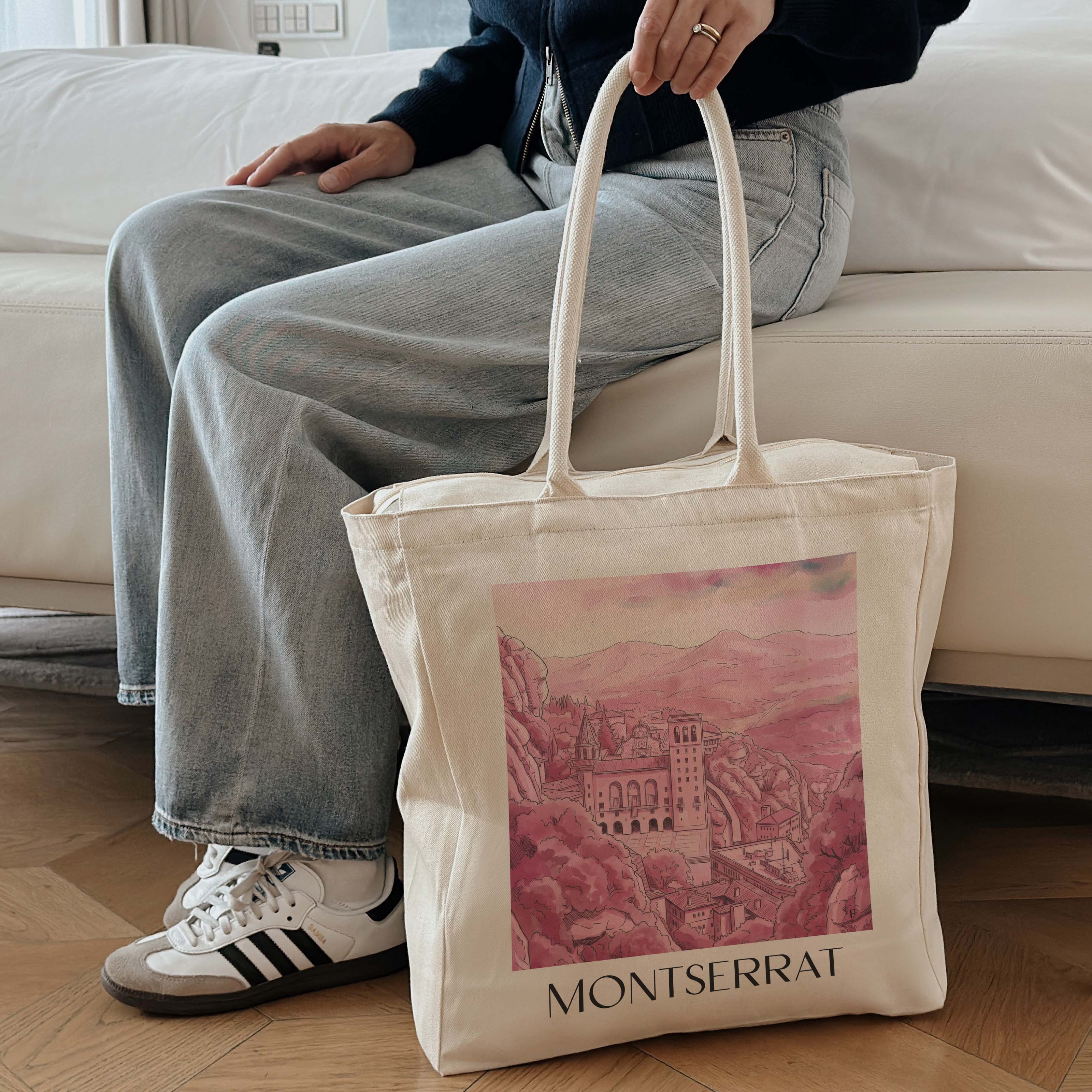 montserrat-spanien-montserrat-und-spanien-einkaufstasche-aquarell-pink-rosa