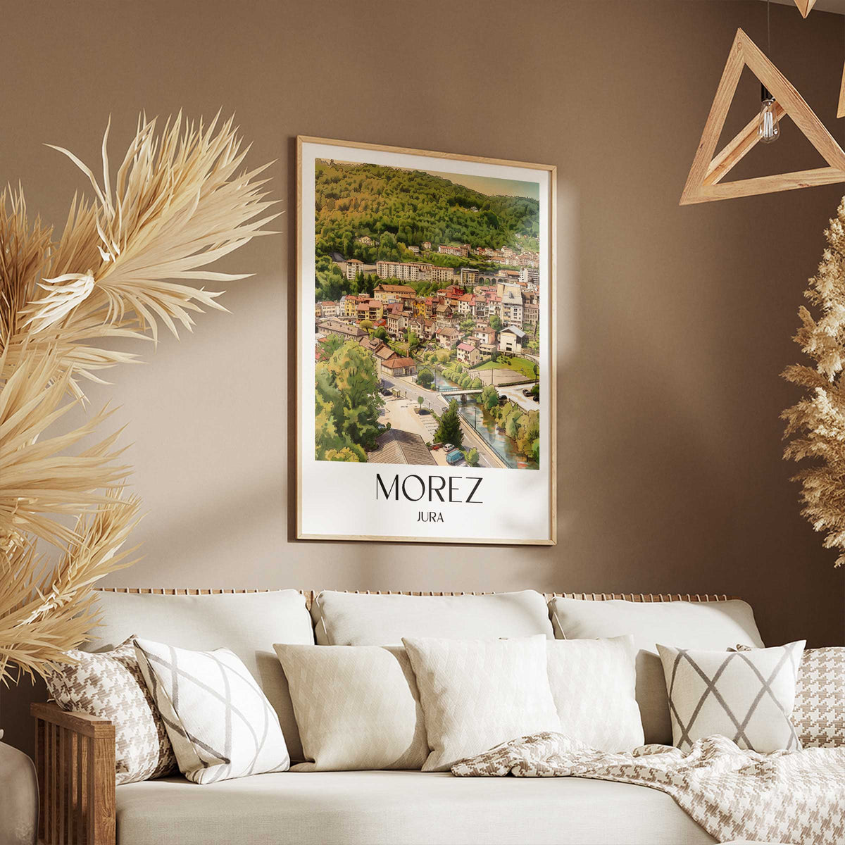 morez-jura-frankreich-poster-aquarell