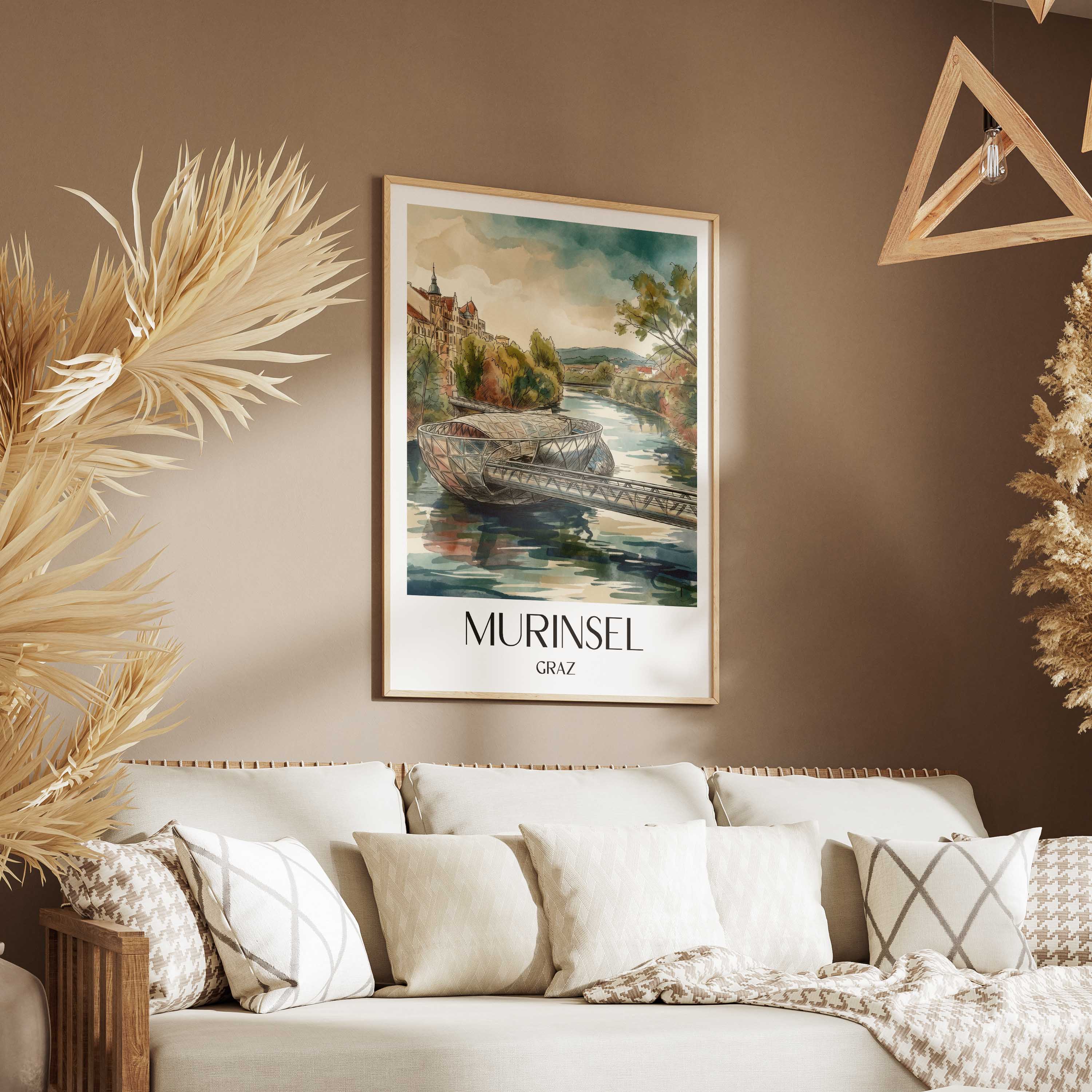 murinsel-graz-österreich-poster-aquarell