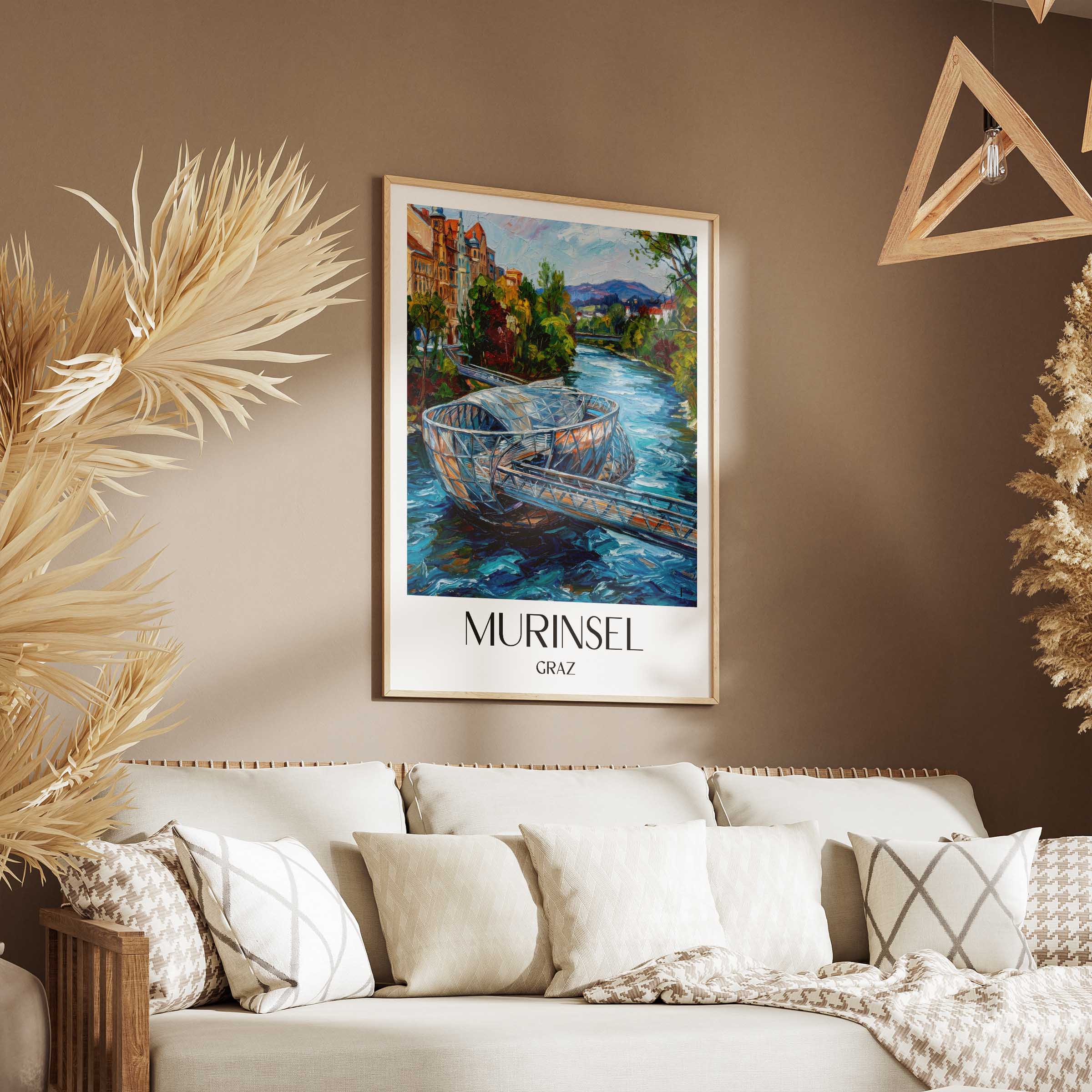 murinsel-graz-österreich-poster-oil-painting-oelgemaelde