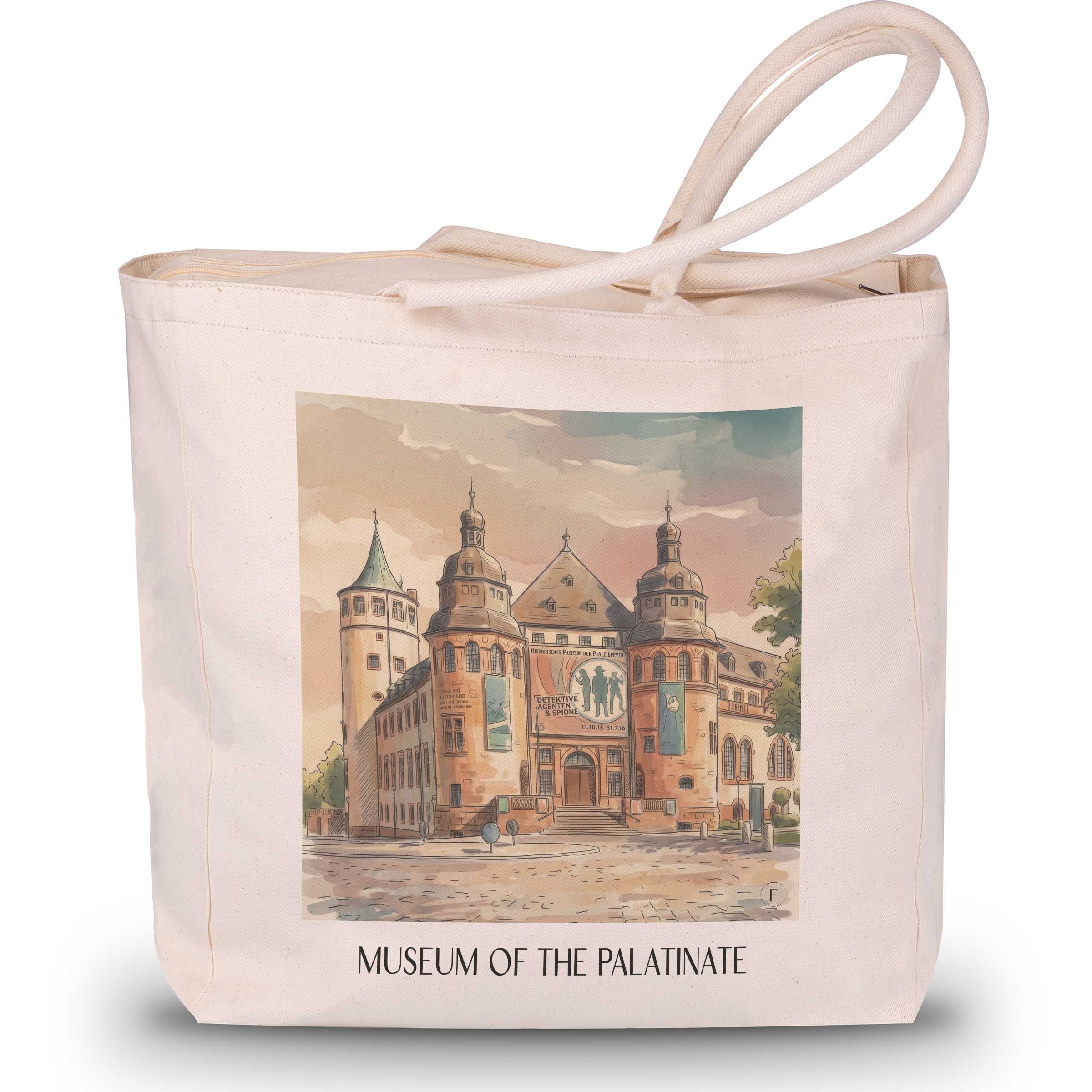 Museum der Pfalz Shopping Tasche - Speyer - Deutschland Tote Bag - Einkaufstasche im Aquarell Stil - favplace