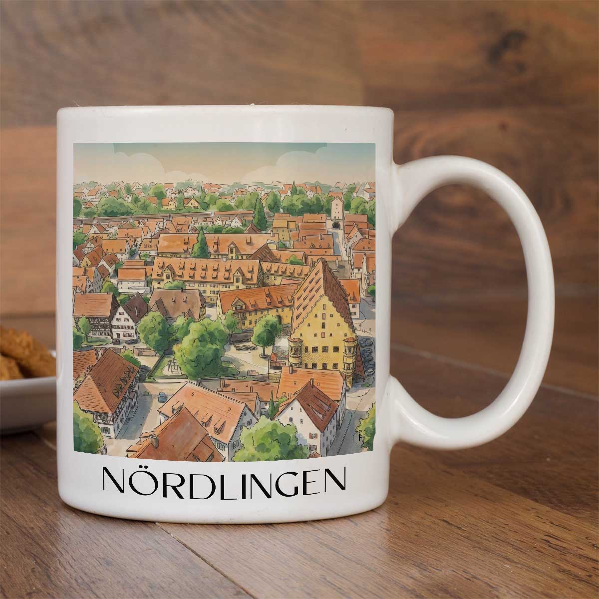 nördlingen-schwaben-deutschland-kaffeebecher-aquarell