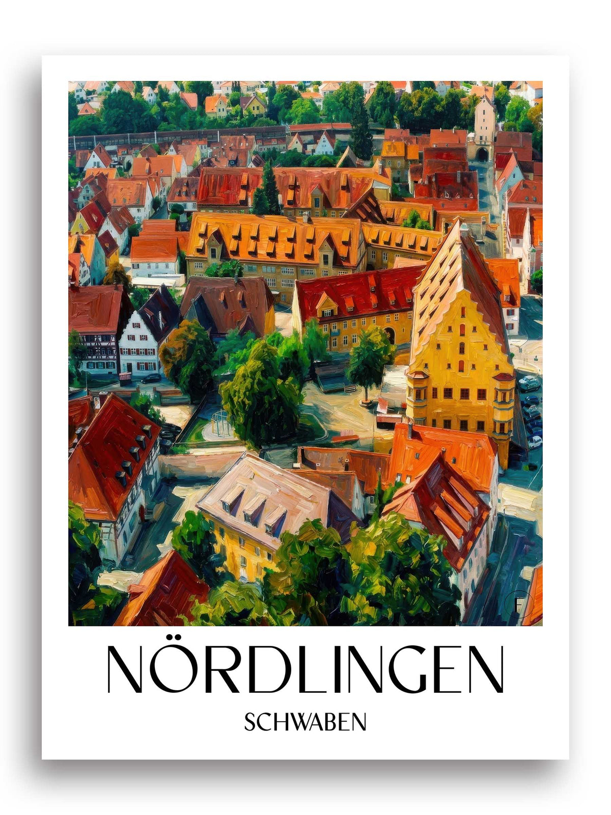 nördlingen-schwaben-deutschland-poster-oil-painting-oelgemaelde