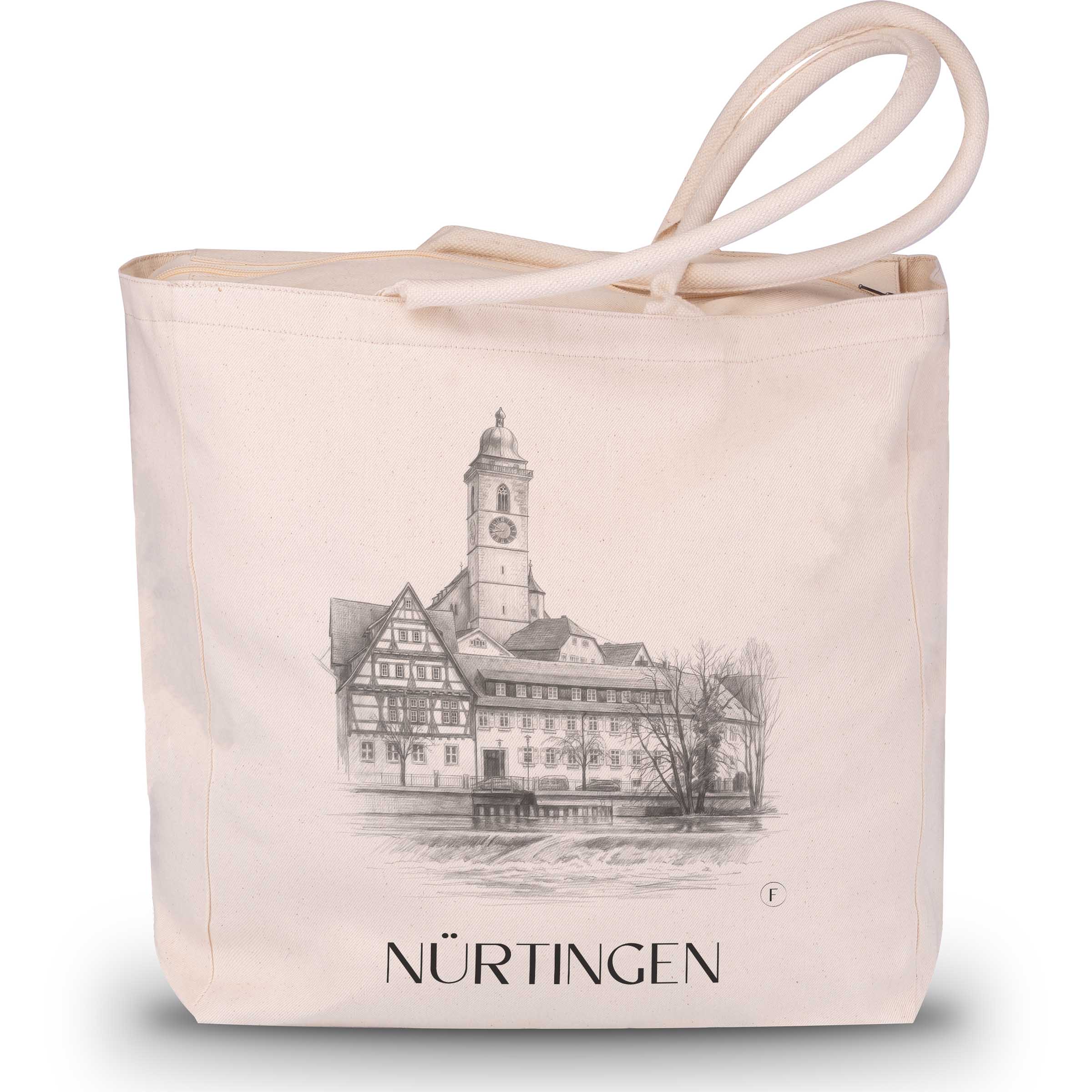 Nürtingen - Deutschland Tote Bag - Einkaufstasche im Zeichnung Stil