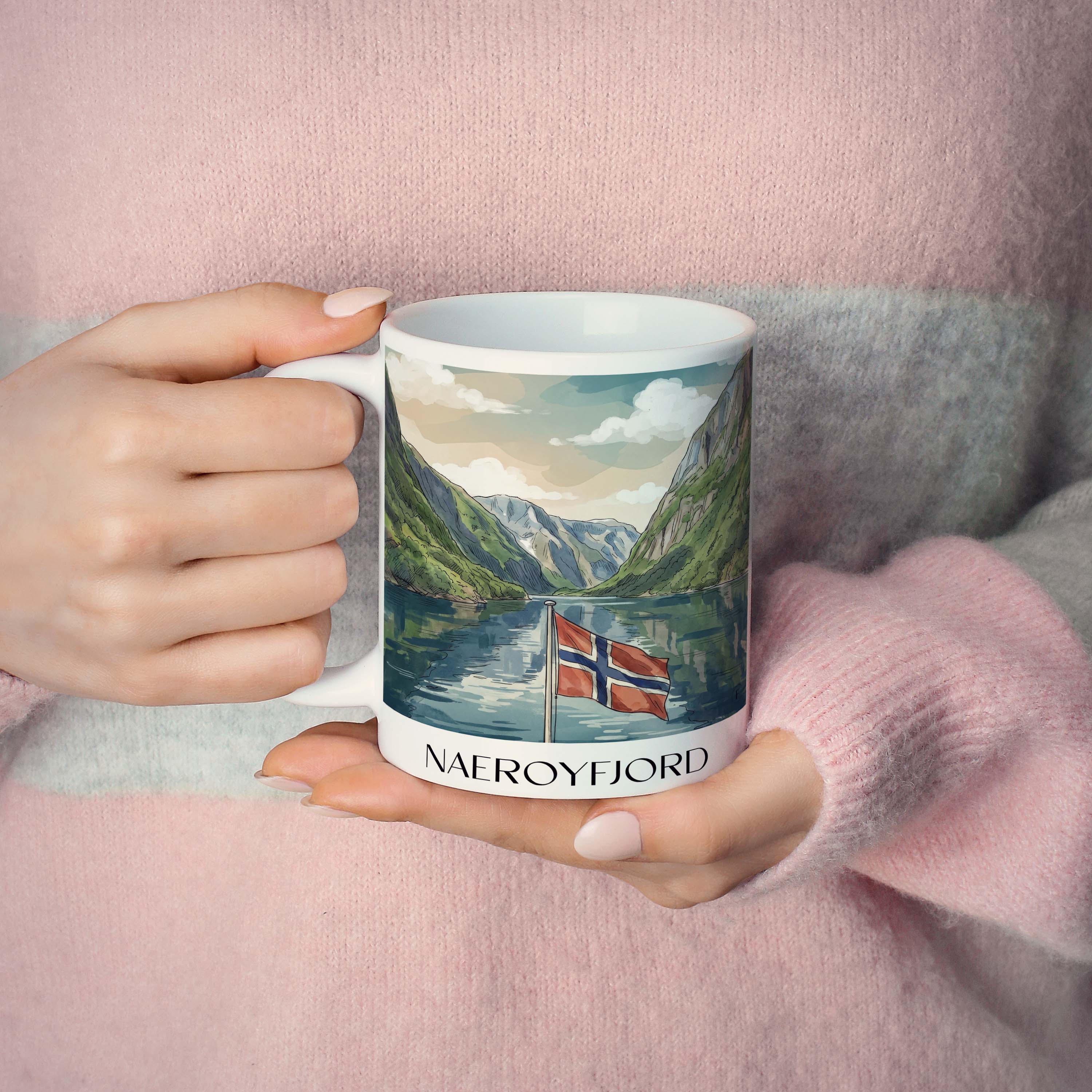 naeroyfjord-norwegen-kaffeebecher-aquarell