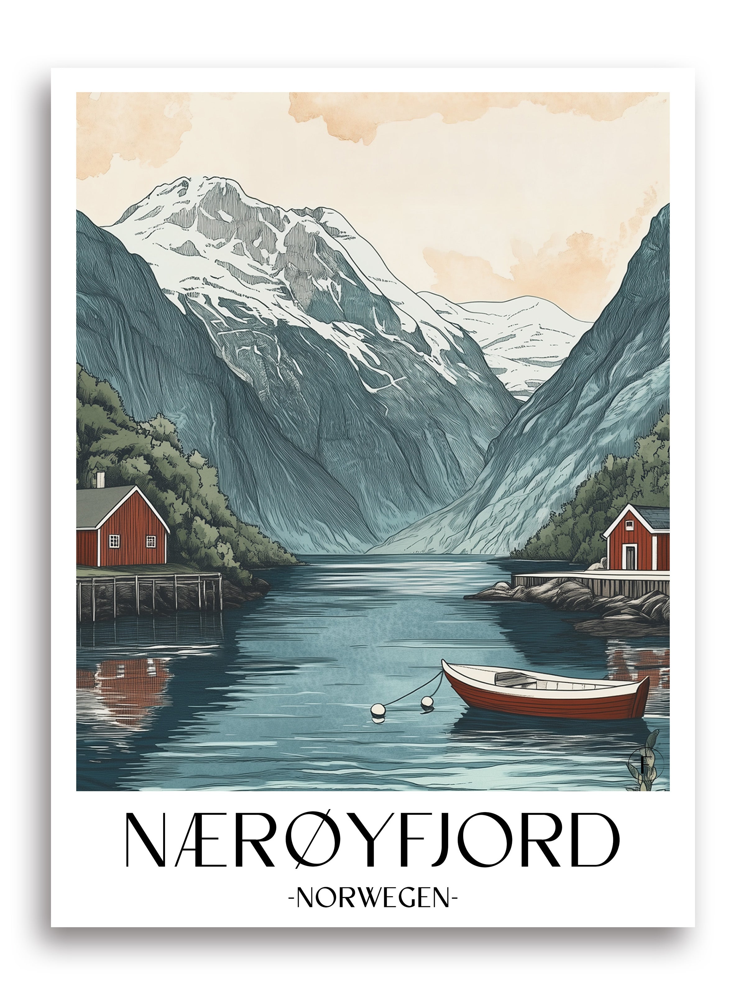 naeroyfjord-norwegen-poster-aquarell