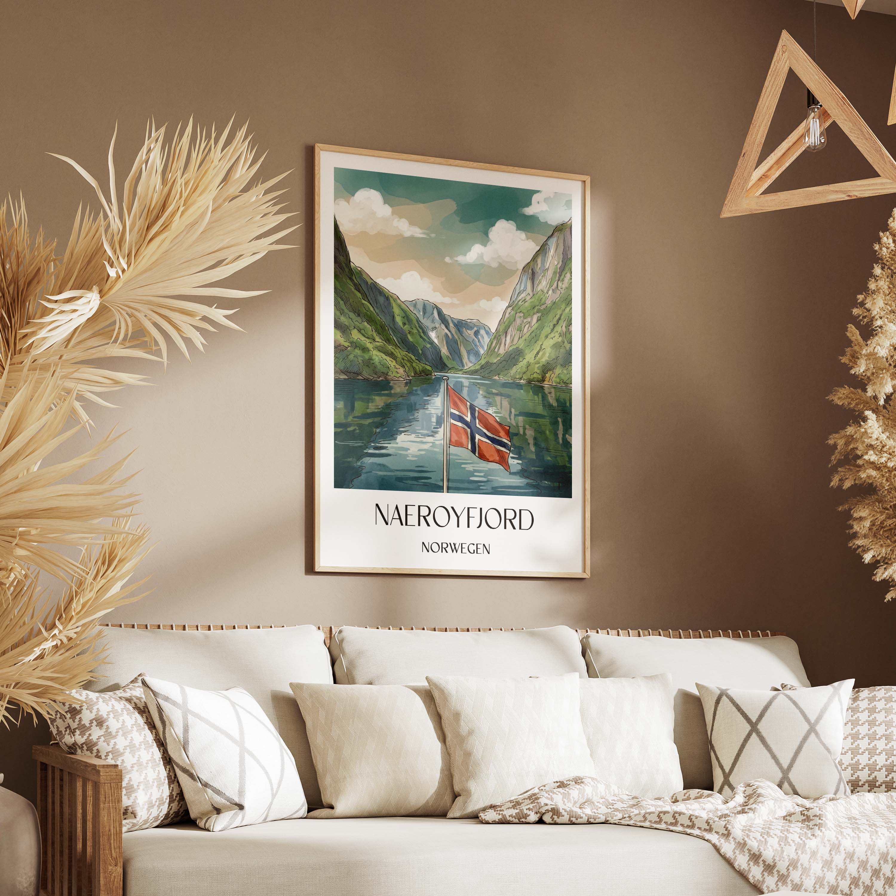 naeroyfjord-norwegen-poster-aquarell