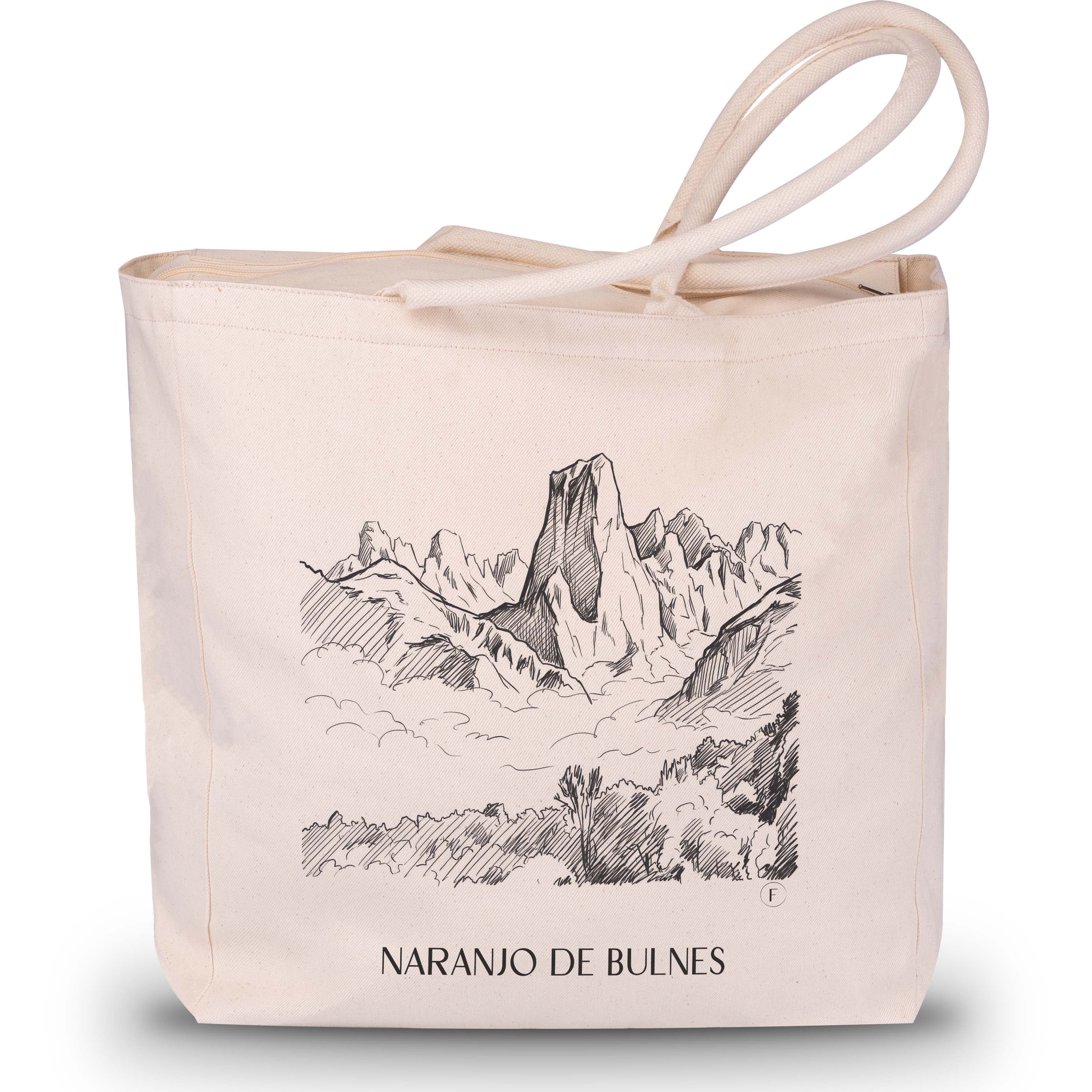 Naranjo de Bulnes Shopping Tasche - Spanien - Spanien Tote Bag - Einkaufstasche im Skizze Stil - favplace